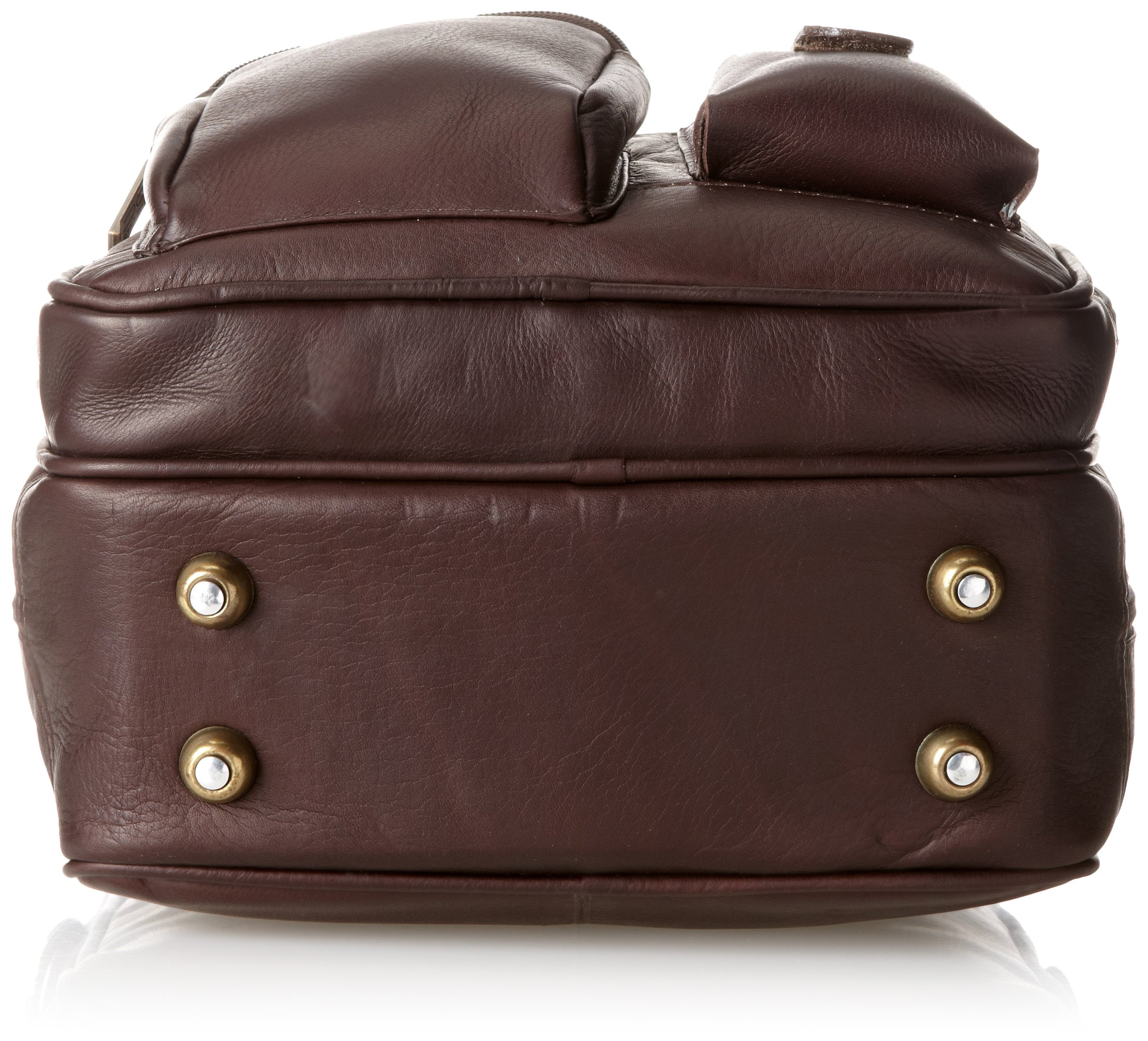 Claire Chase Jumbo Men's Messenger Bag in Cafe Brown - Large Crossbody Briefcase for Work, Travel & Everyday Use
