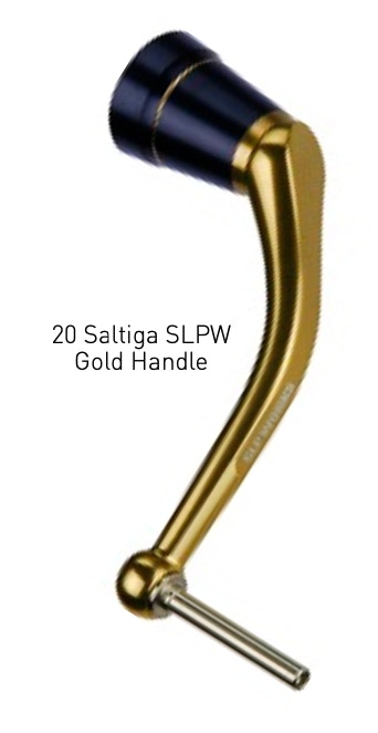 Daiwa Saltiga SLPW Gold 85mm Fishing Reel Handle - Upgrade Your Saltwater Fishing Gear for Offshore & Big Game Angling