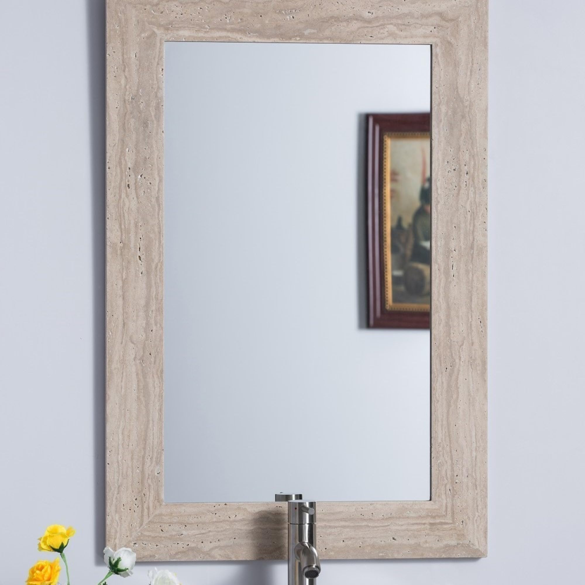 24x36 Single Sink Bathroom Vanity with Stone Countertop and Mirror Cabinet - Perfect for Small Bathrooms & Powder Rooms