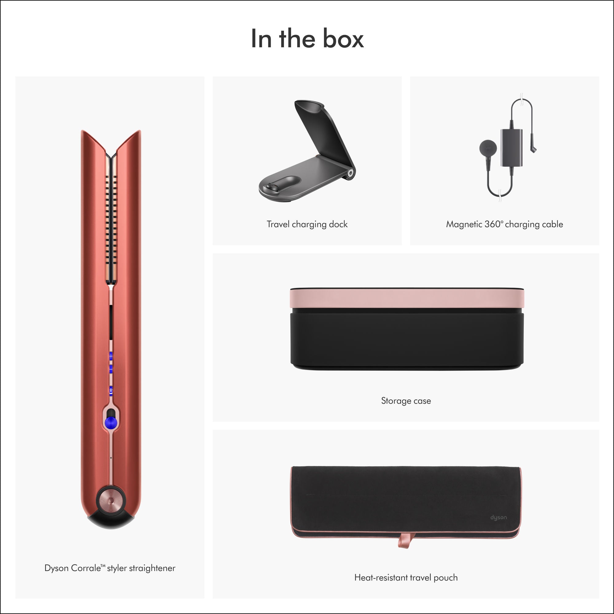 Dyson Corrale™ Hair Straightener - Cordless Flat Iron for Frizz-Free, Smooth Hair - Perfect for Travel, Home & Salon Use