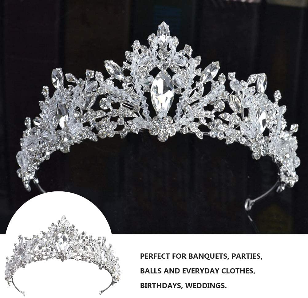 ONOTEC Crystal Tiara Crown for Women - Elegant Birthday Princess Headband, Queen Party Hair Accessories, Perfect Gift for Girls & Women | Ideal for Birthday Parties, Weddings, Pageants & Special Occasions