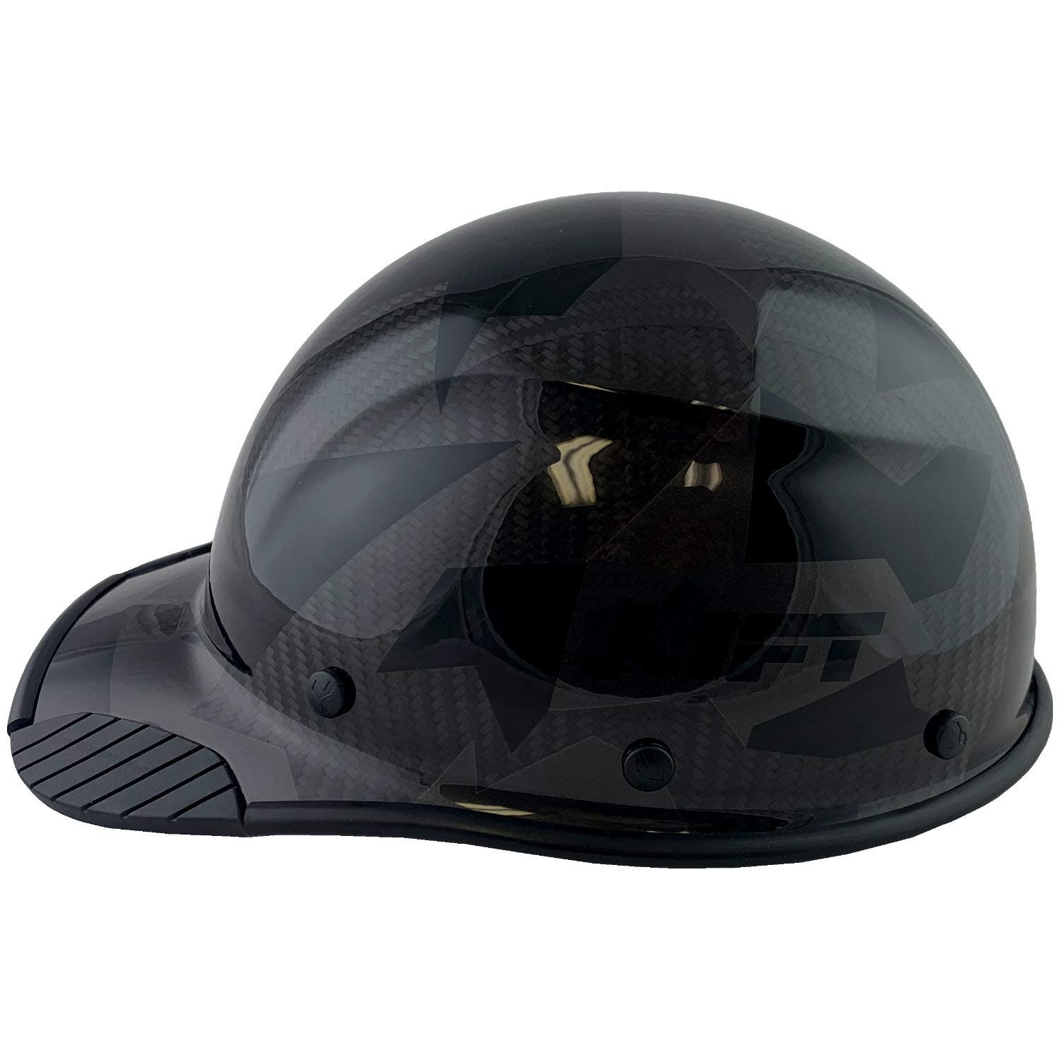 Texas America Safety DAX Carbon Fiber Hard Hat - OSHA Approved, Lightweight & Durable Cap Style Safety Helmet with Tote Bag (Camo Black) - Ideal for Construction, Mining & Industrial Work Sites
