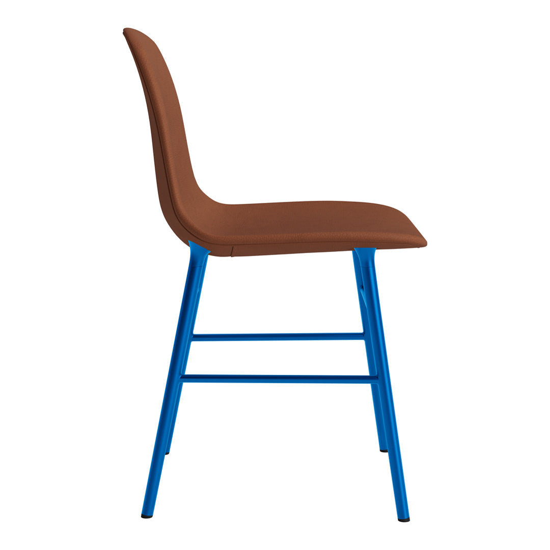 Modern Form Chair with Sturdy Metal Legs & Soft Upholstery - Perfect for Home Office, Living Room & Dining Room Decor