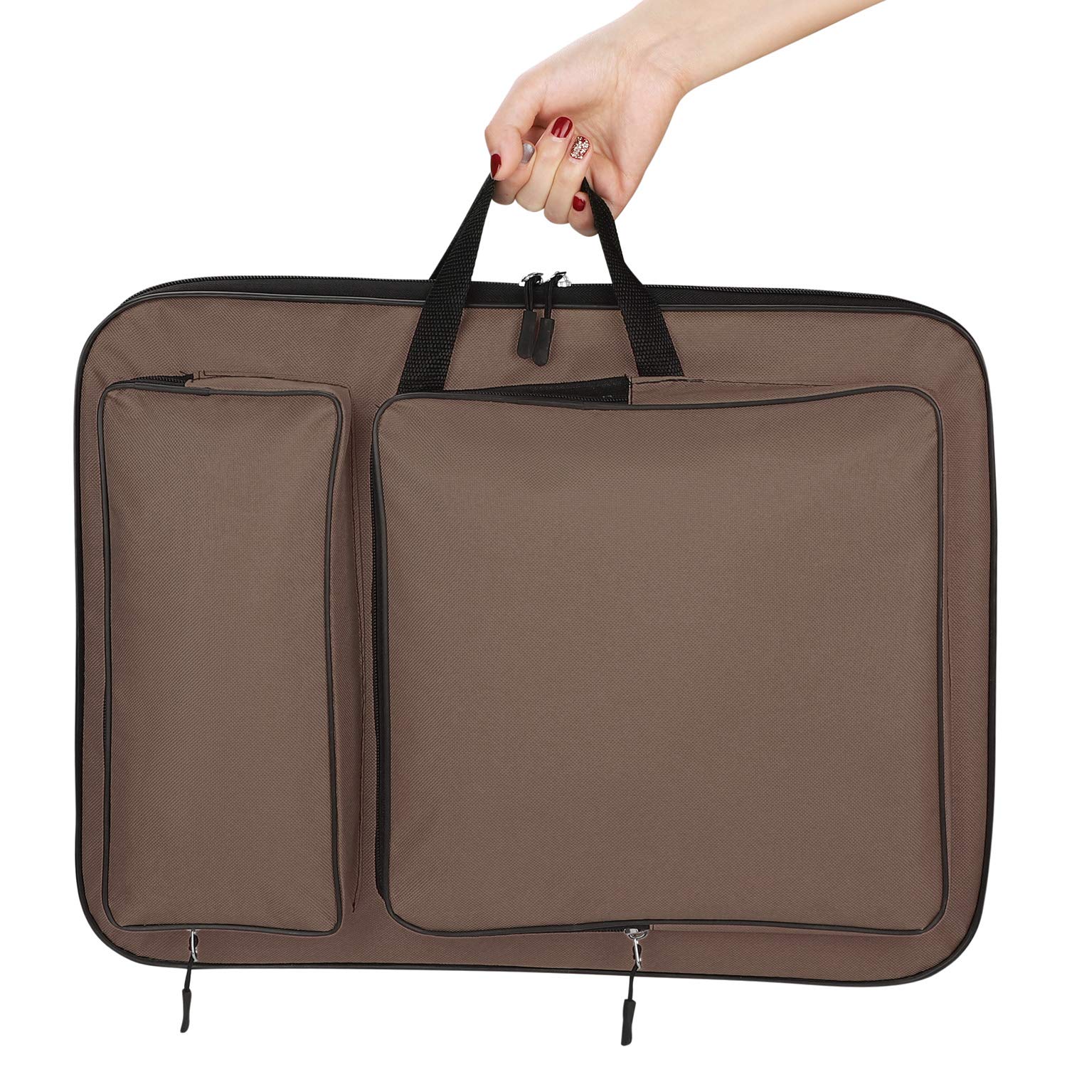 Ibluelover A3 Art Portfolio Case - Waterproof Artist Tote Bag for Drawing, Painting & Sketching Boards - 18.6x13.9 Inch Large Canvas Storage Bag - Perfect for Art Students, Professional Artists & School Supplies (8K Waterproof Protection)