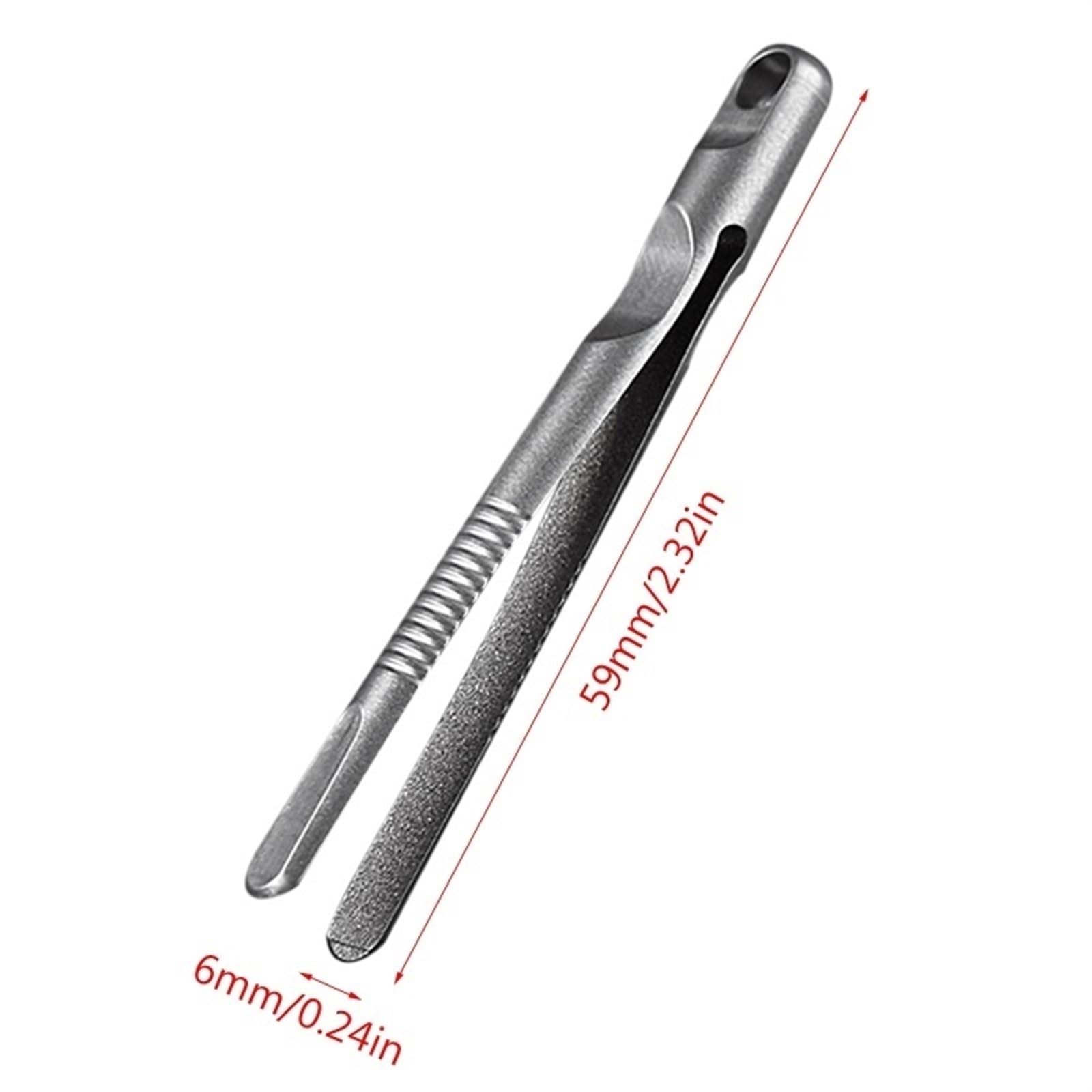 Premium Titanium Alloy Hair Removal Tweezers - Slant Tip Stainless Steel Eyebrow Tweezers for Precise Plucking - Perfect for Camping, Hiking, Travel & Home Grooming Kit