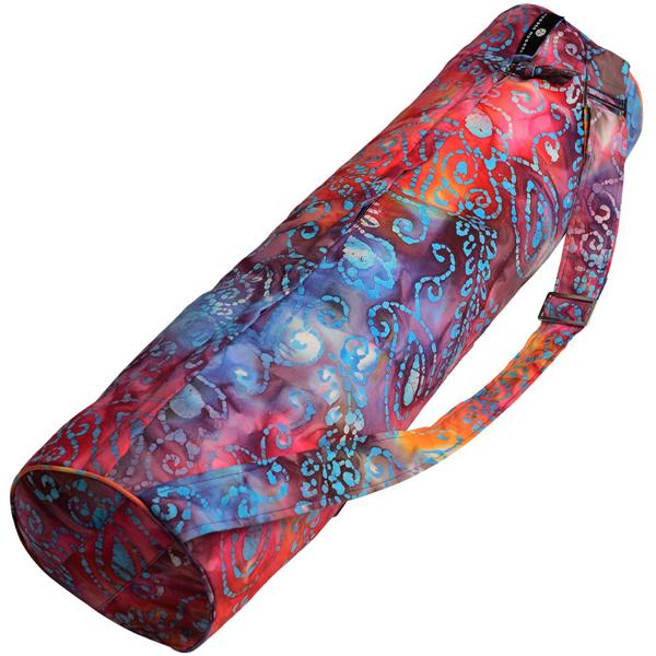 Eco-Friendly Batik Yoga Mat Bag - Multi-Color & Purple Design for Yoga, Pilates & Gym - Perfect for Travel & Storage