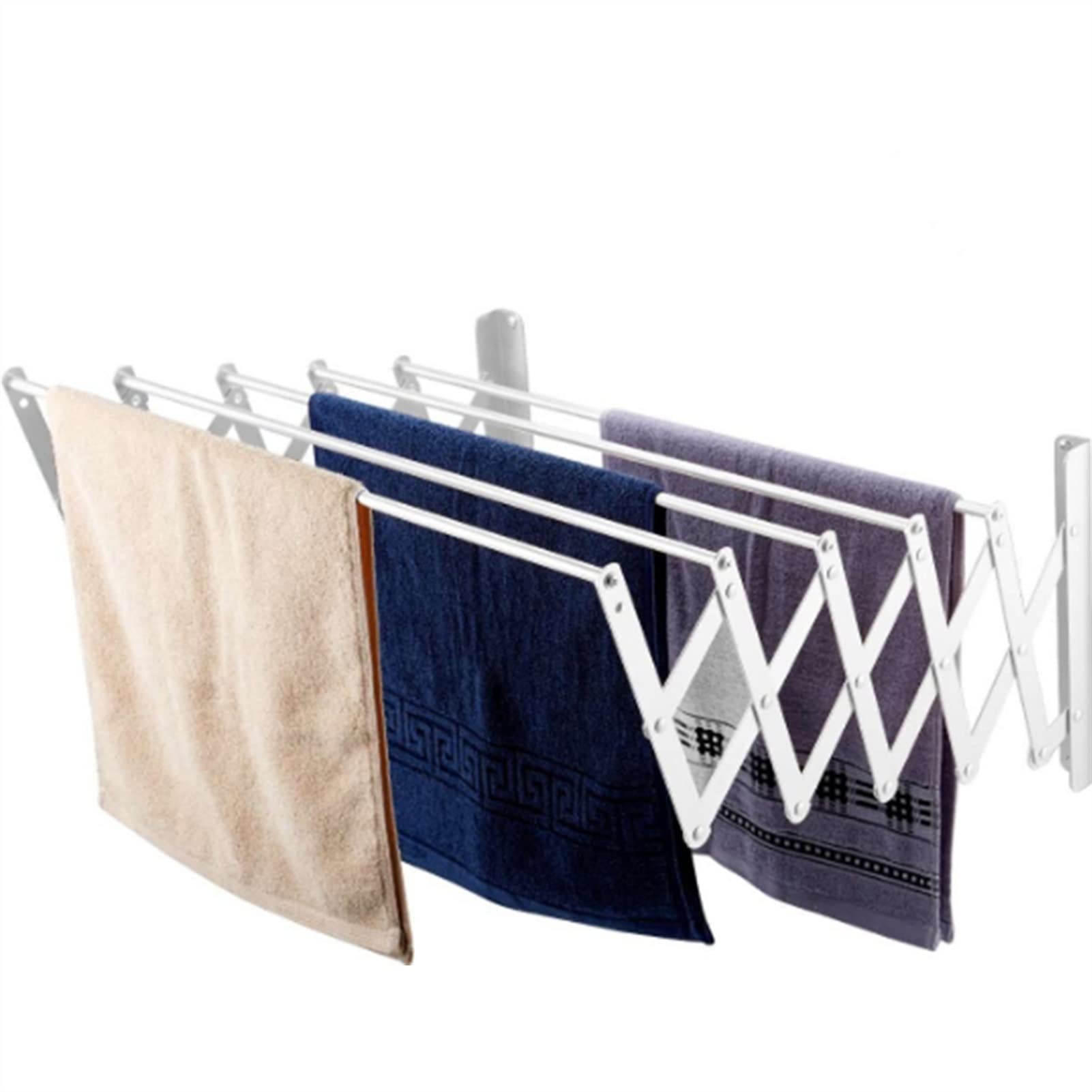 Foldable Aluminum Alloy Clothes Airer & Dryer Rack - Energy Saving, Space Saving, High Capacity Multi-Functional Laundry Hanger for Indoor/Outdoor Drying | Perfect for Apartments, Dorms & Small Spaces