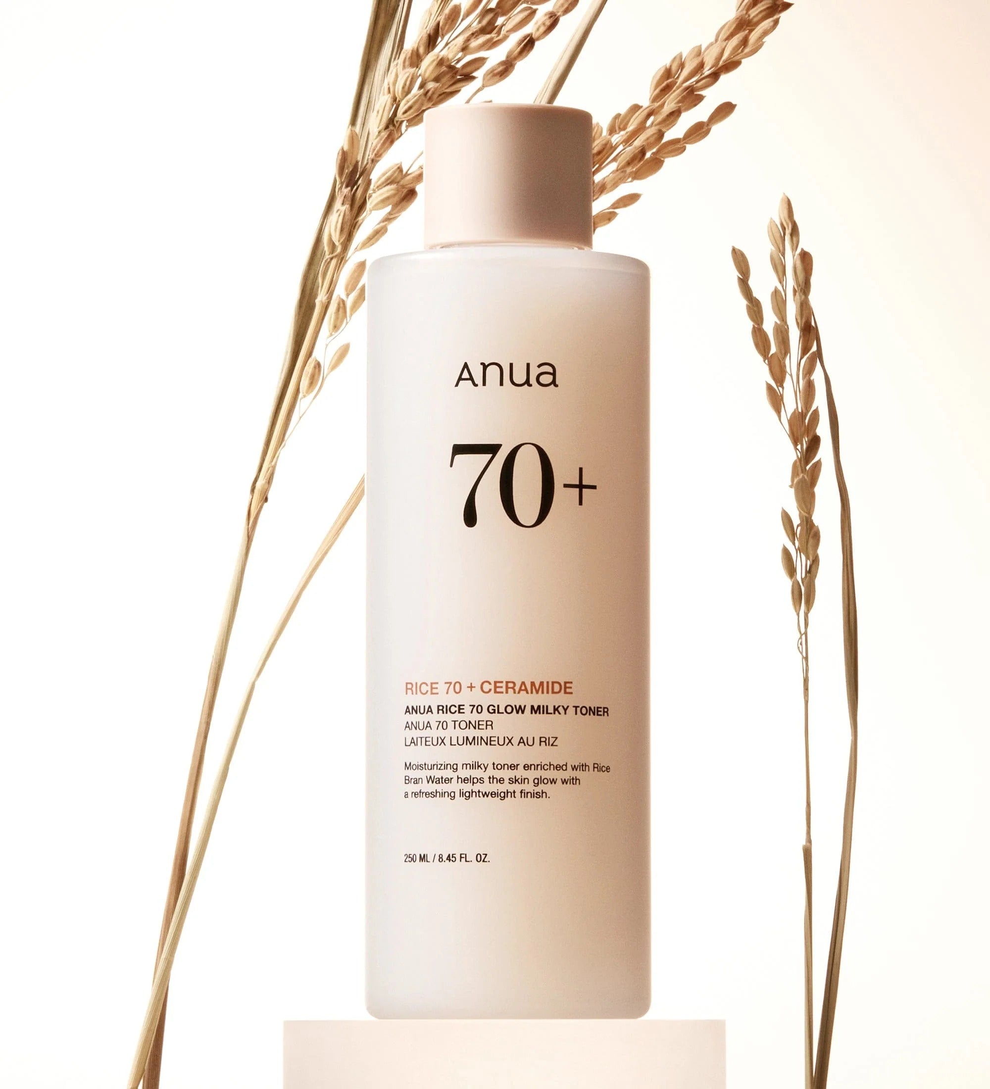 ANUA Rice 70 Glow Milky Toner 250ml - Korean Skincare for Brightening & Hydration - Perfect for Morning & Night Routine