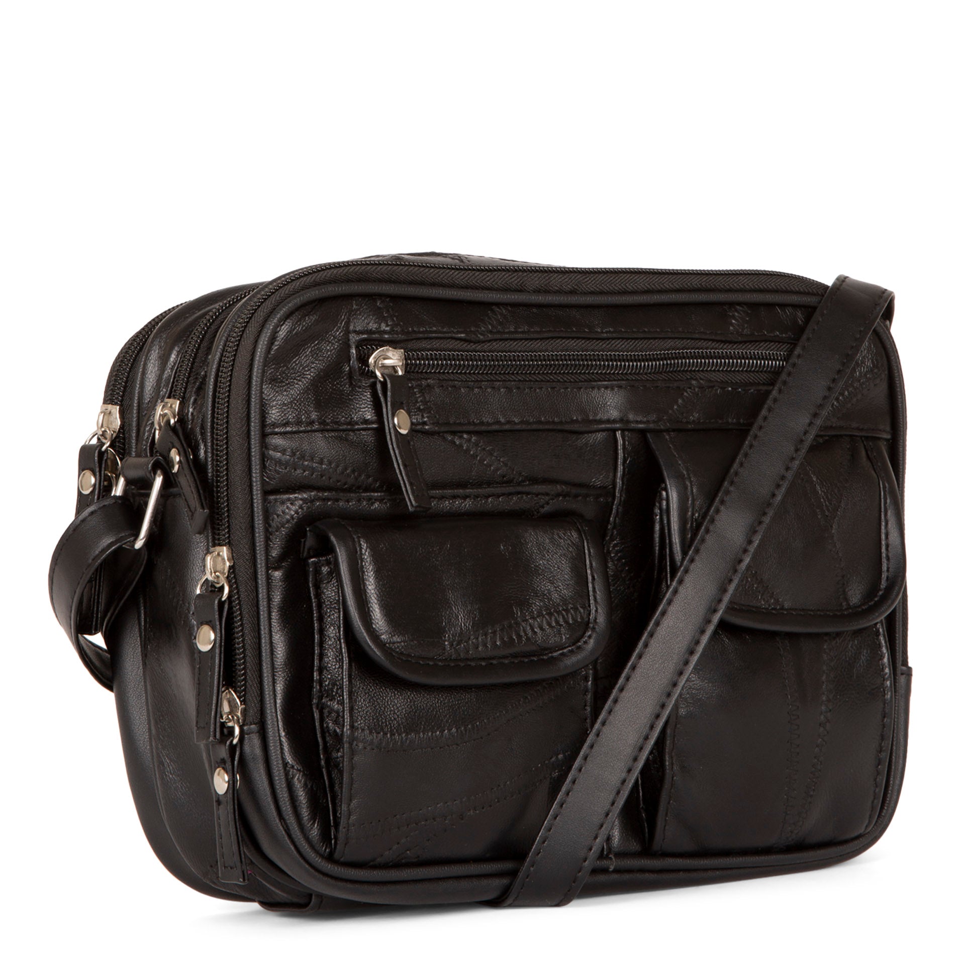 RFID Blocking Leather Crossbody Bag for Women - Anti-Theft Travel Purse with Adjustable Strap - Perfect for Shopping, Commuting & Travel