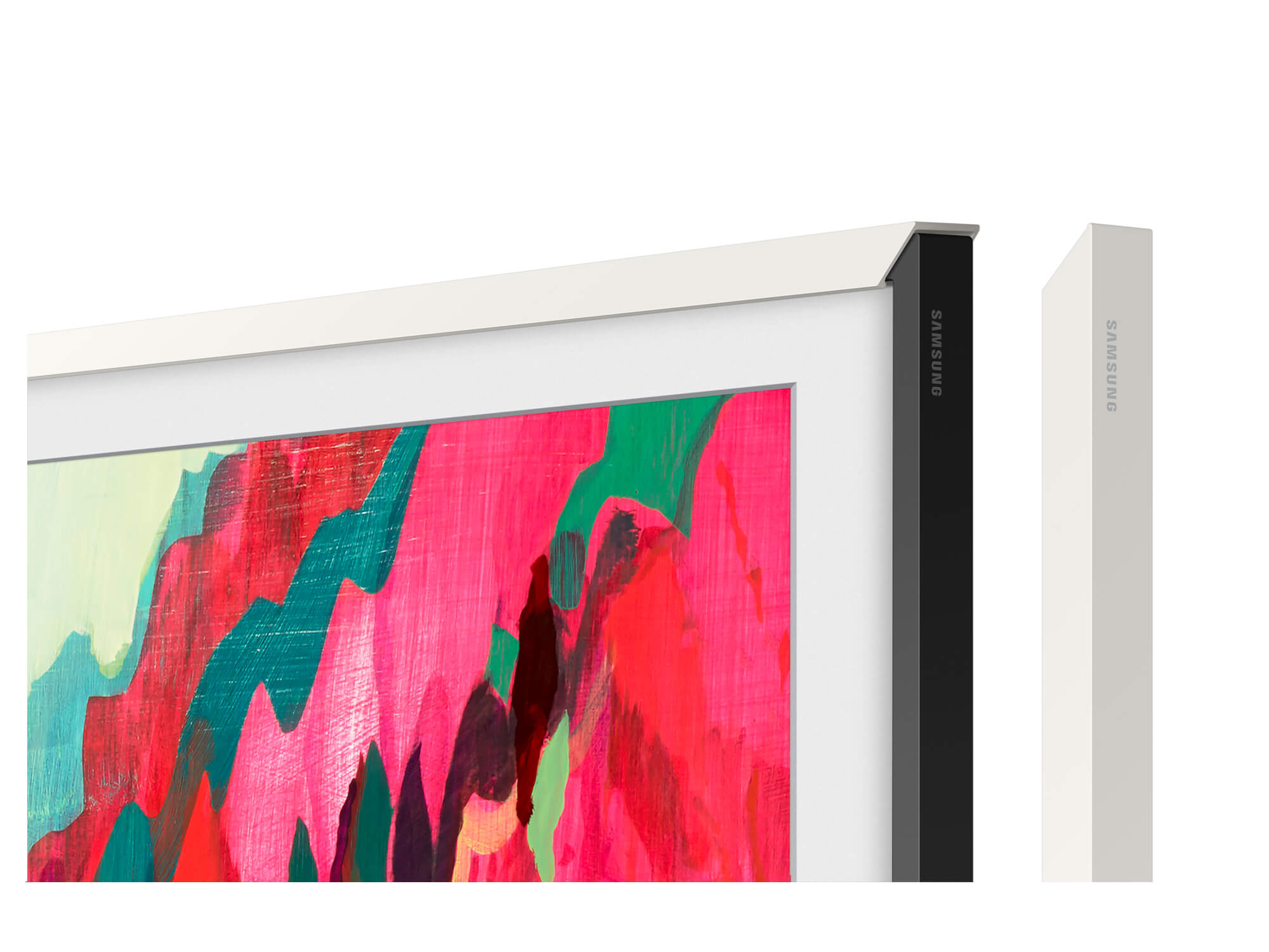Samsung SCFF85 85-Inch Customizable Frame TV - 4K UHD Smart QLED HDTV with Art Mode, Ambient Mode & Thin Design - Perfect for Living Rooms, Home Theaters & Modern Decor