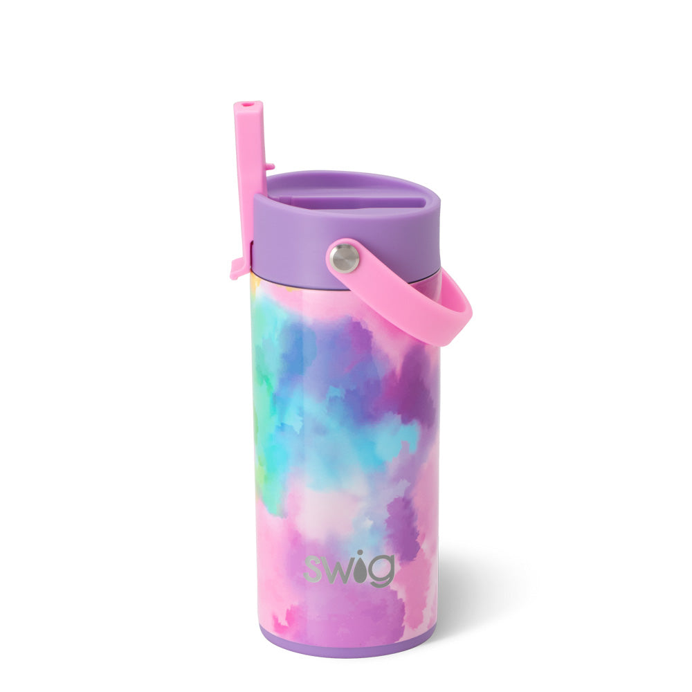 Cloud Nine Flip + Sip Slim Tumbler 12oz - Insulated Stainless Steel Travel Mug with Lid - Perfect for Coffee, Tea & Cold Drinks at Home, Office or Gym