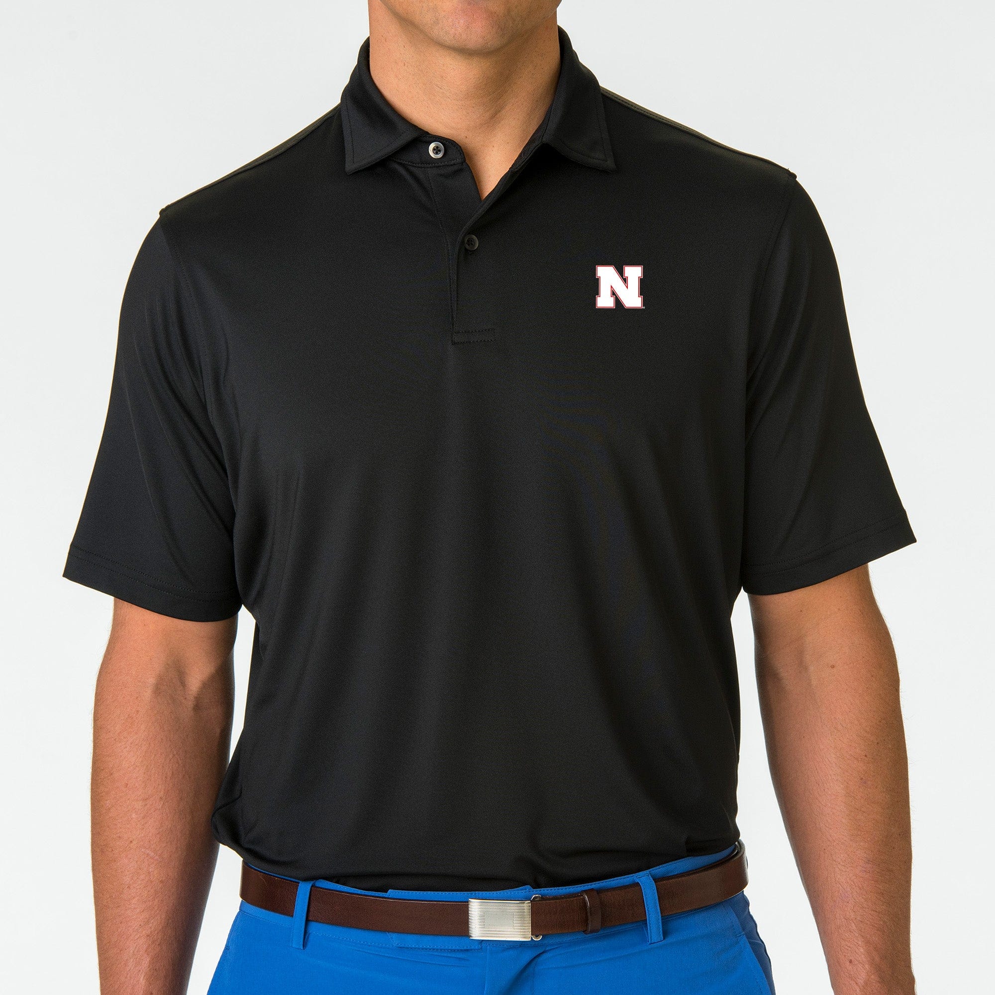 Nebraska Cornhuskers USA Tournament Solid Tech Jersey Polo - Breathable Quick-Dry Performance Shirt for Men & Women | Perfect for College Sports, Fan Gear, and Casual Wear