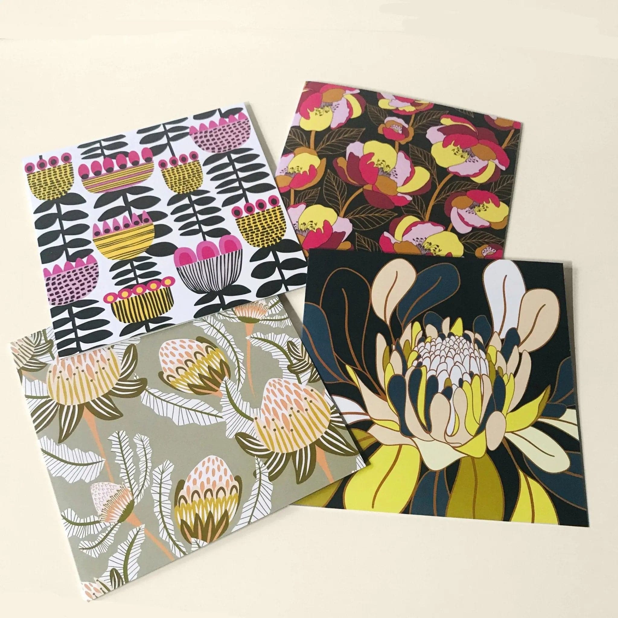 Modern Greeting Cards - Elegant Floral Bloom Card Set for Birthdays, Anniversaries & Special Occasions | Perfect for Handwritten Notes & Gift Giving