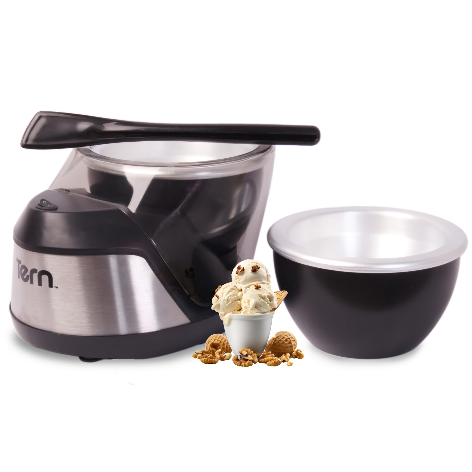 Tern Craft Ice Cream Maker Machine - Electric Homemade Ice Cream, Gelato & Frozen Custard Maker with 2-Pint Freezer Bowls | Perfect for Parties, Family Desserts & Summer Treats