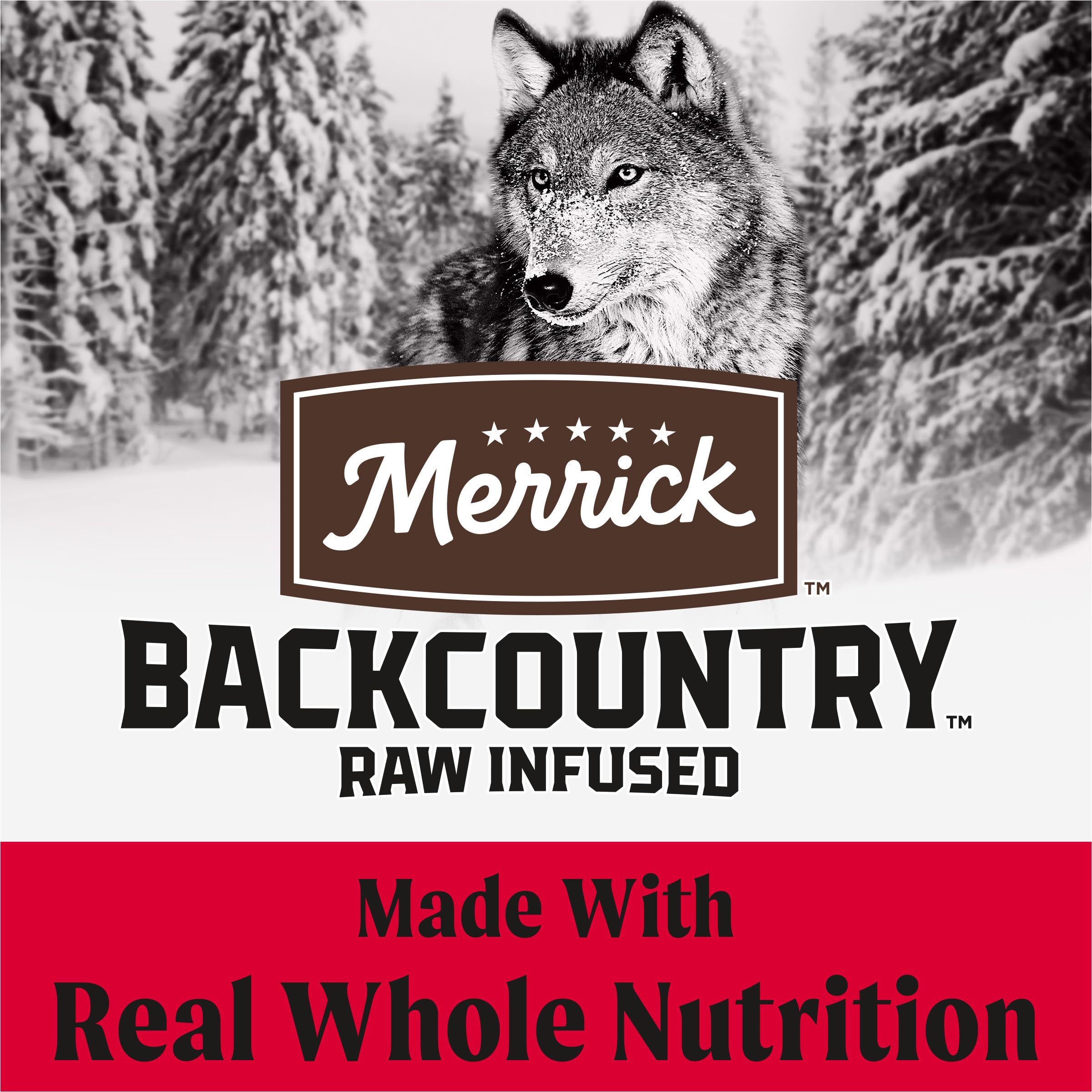 Merrick Backcountry Healthy Grains Kibble With Freeze Dried Raw Pieces - Great Plains Red Meat Recipe Dry Dog Food, 20 lb Bag | High Protein Nutrition for Active Dogs, Outdoor Adventures & Daily Meals