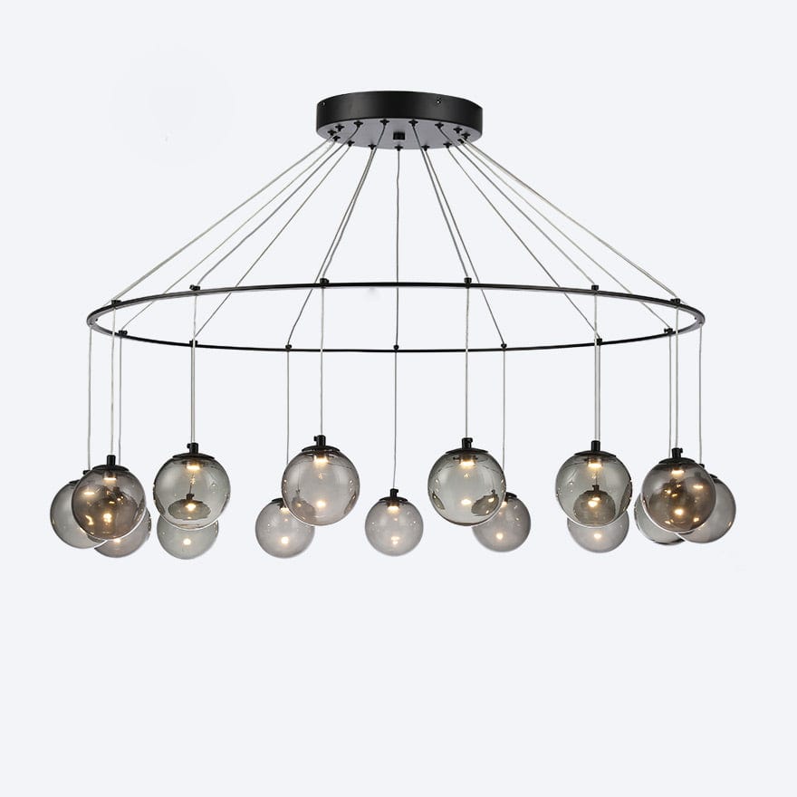 ZORO 15-Inch Round LED Pendant Light with Dimmable Function - Perfect for Kitchen Island, Dining Room, and Modern Home Lighting