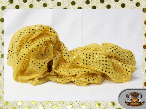Gold Sequin Fabric by The Yard - 42