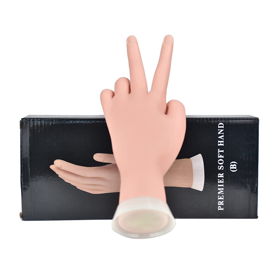 NAILWIND Flexible Bendable Mannequin Hand for Acrylic Nail Practice - Realistic Fake Hand for Nail Art Training & Manicure Practice (1-Piece) - Perfect for Nail Technicians, Students & DIY Enthusiasts at Home or Salon