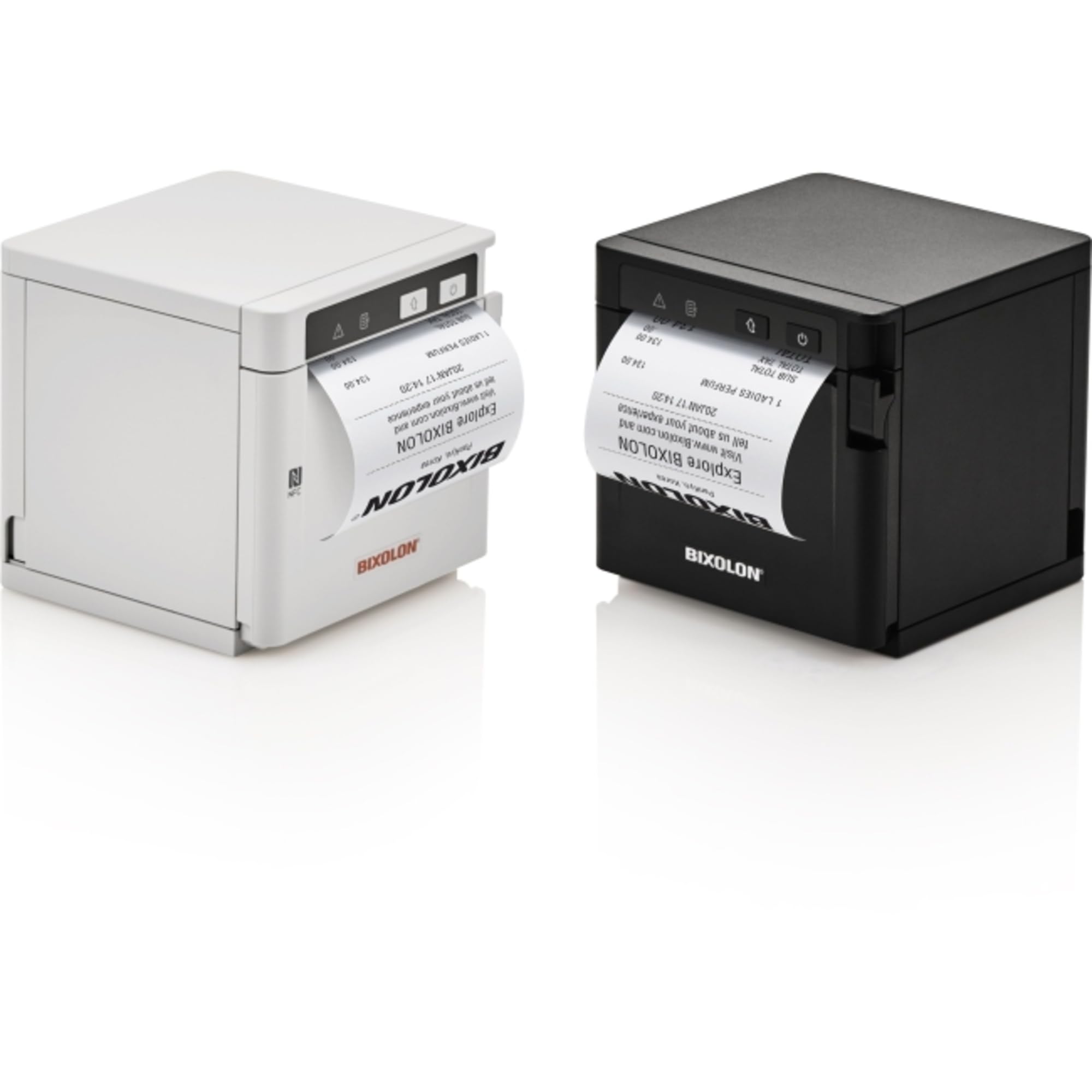 BIXOLON Q302 Bluetooth Thermal Receipt Printer with USB & Ethernet - Compact POS Printer for Retail, Restaurant, and Small Business - Black with Power Supply Included