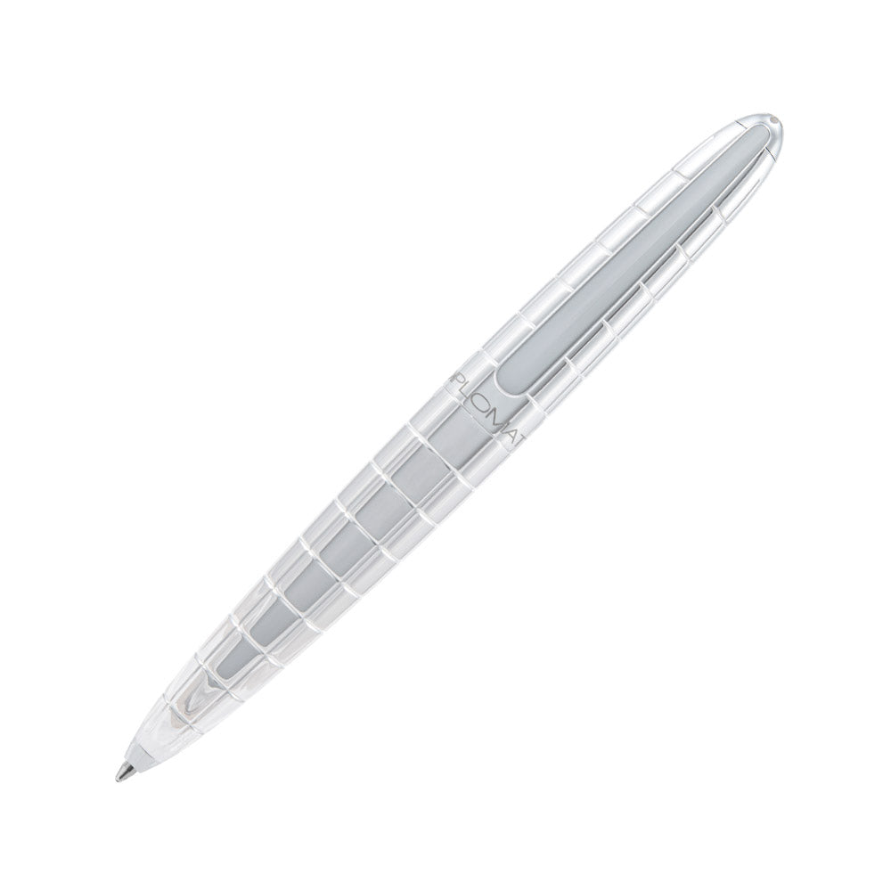 Diplomat Aero Rhomb Chrome Ballpoint Pen - Premium Smooth Writing Instrument for Office, Business & Gift Giving