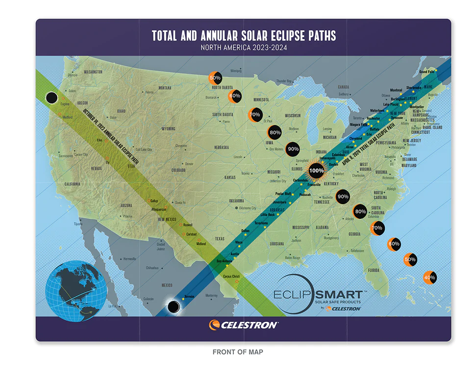 EclipSmart 8-Piece Solar Eclipse Observation Kit with Safe Viewing Glasses & Photography Tools - Perfect for Astronomy Enthusiasts & Science Educators