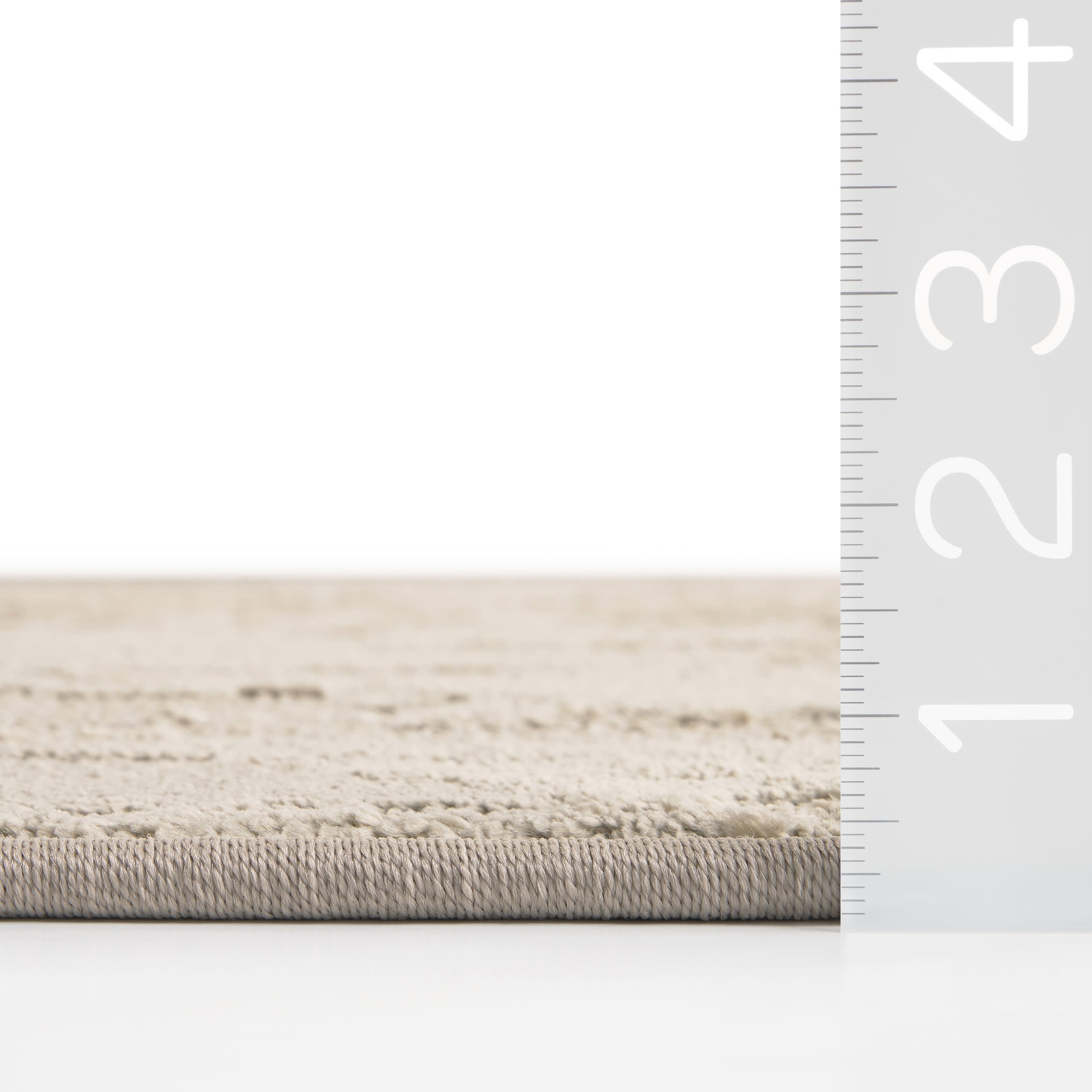 Dovekie Mottled Custom Rug in Grey Beige - Handmade Boho Chic Area Rug for Living Room, Bedroom & Home Decor