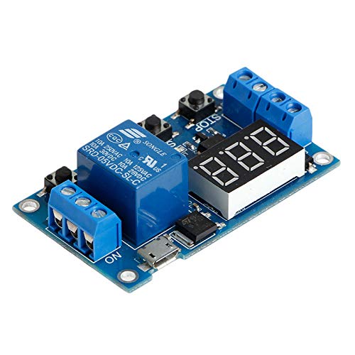 6-30V Relay Module with Adjustable Time Delay & Cycle Timer - Perfect for Home Automation, Industrial Control, and DIY Electronics Projects