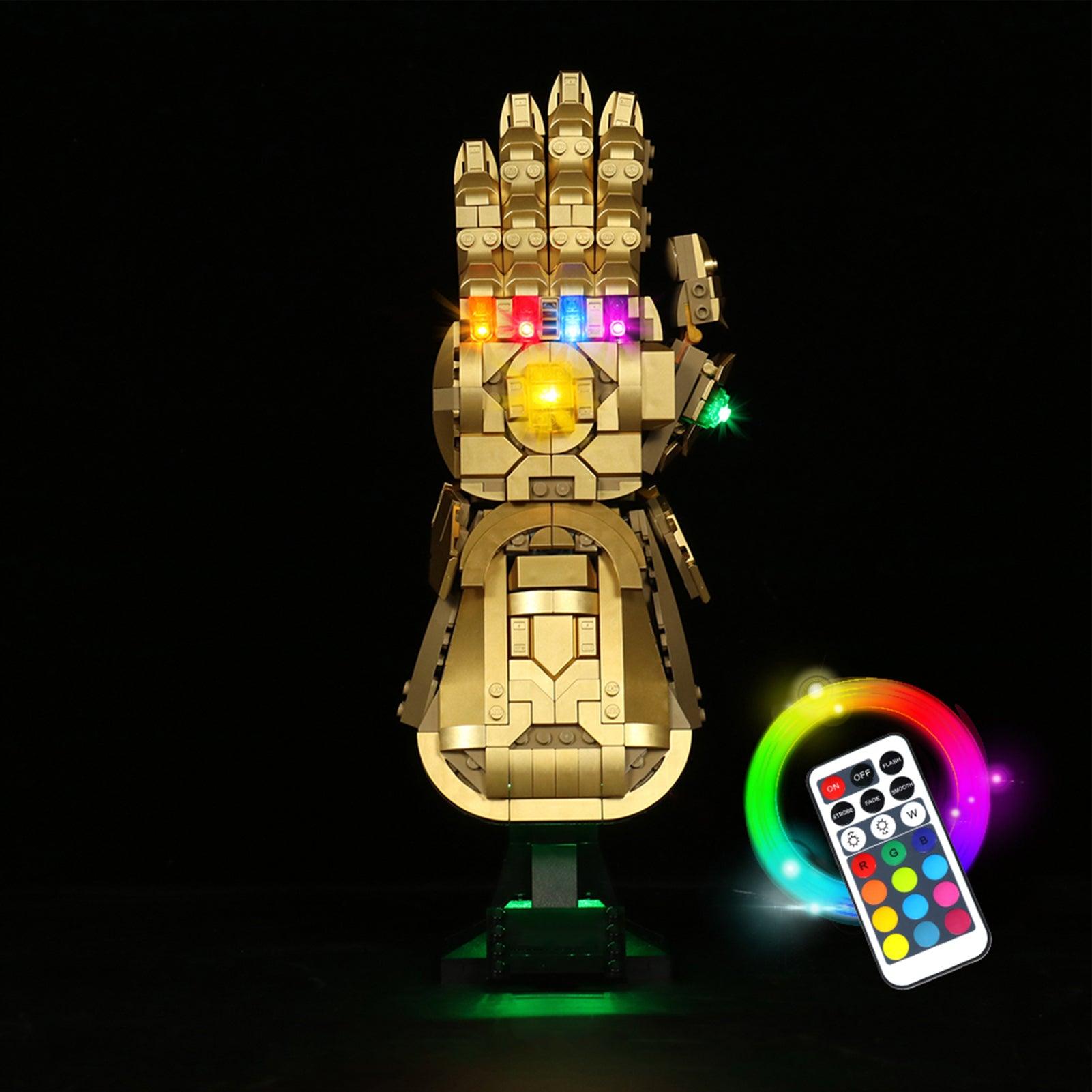 LEGO Infinity Gauntlet 76191 Light Kit - LED Lighting Set for Marvel Avengers Building Blocks - Perfect for Display & Collectors Showcase