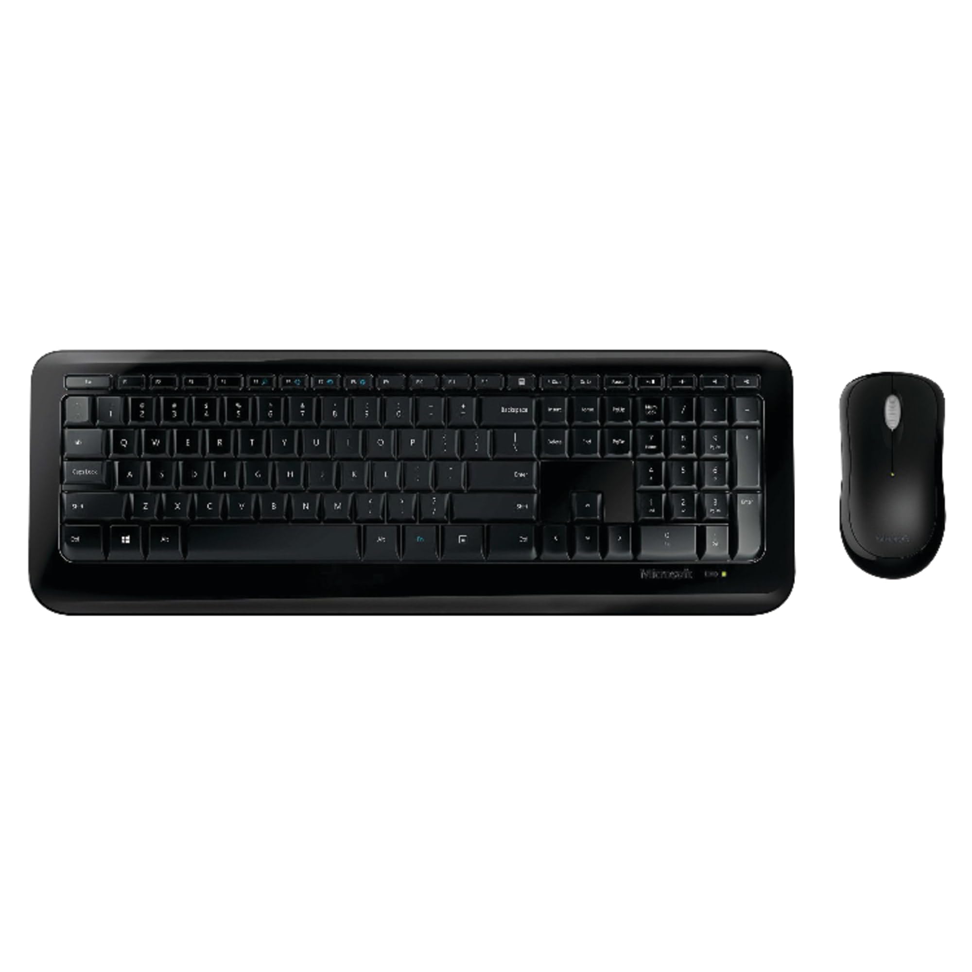 Microsoft Wireless Desktop 850 Keyboard and Mouse Combo - Black | Wireless Keyboard with Mouse | Snap-In USB Transceiver | Ergonomic Design for Left/Right Hand Use | Perfect for Home Office, Gaming & Productivity