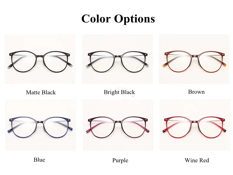 Unisex Full Rim Round Ultem Eyeglasses 2155 - Lightweight Durable Glasses for Men & Women - Perfect for Reading, Work, and Everyday Use
