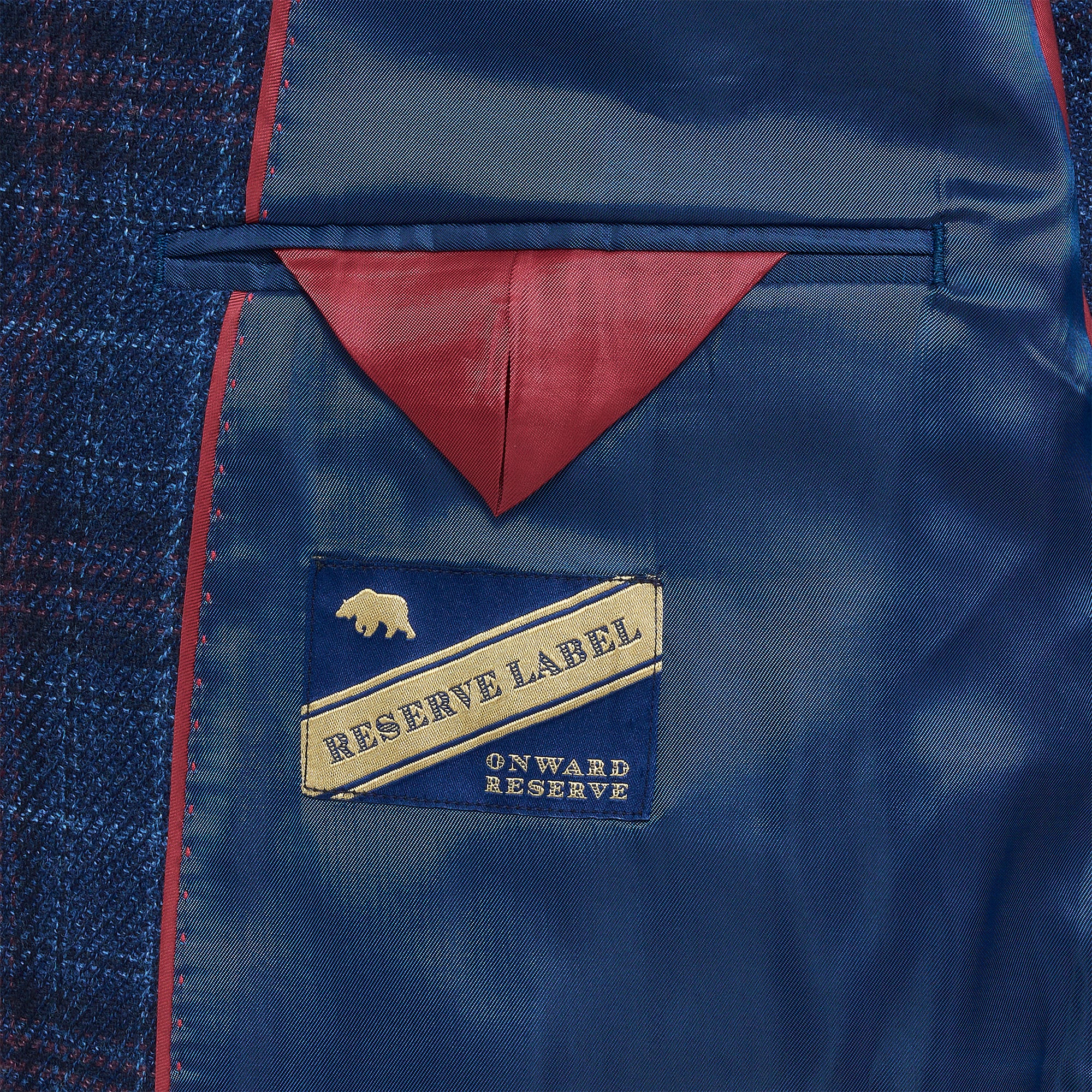 Loro Piana Moonlight Earth Red Plaid Sport Coat for Men - Premium Wool Blazer for Business, Office & Formal Events