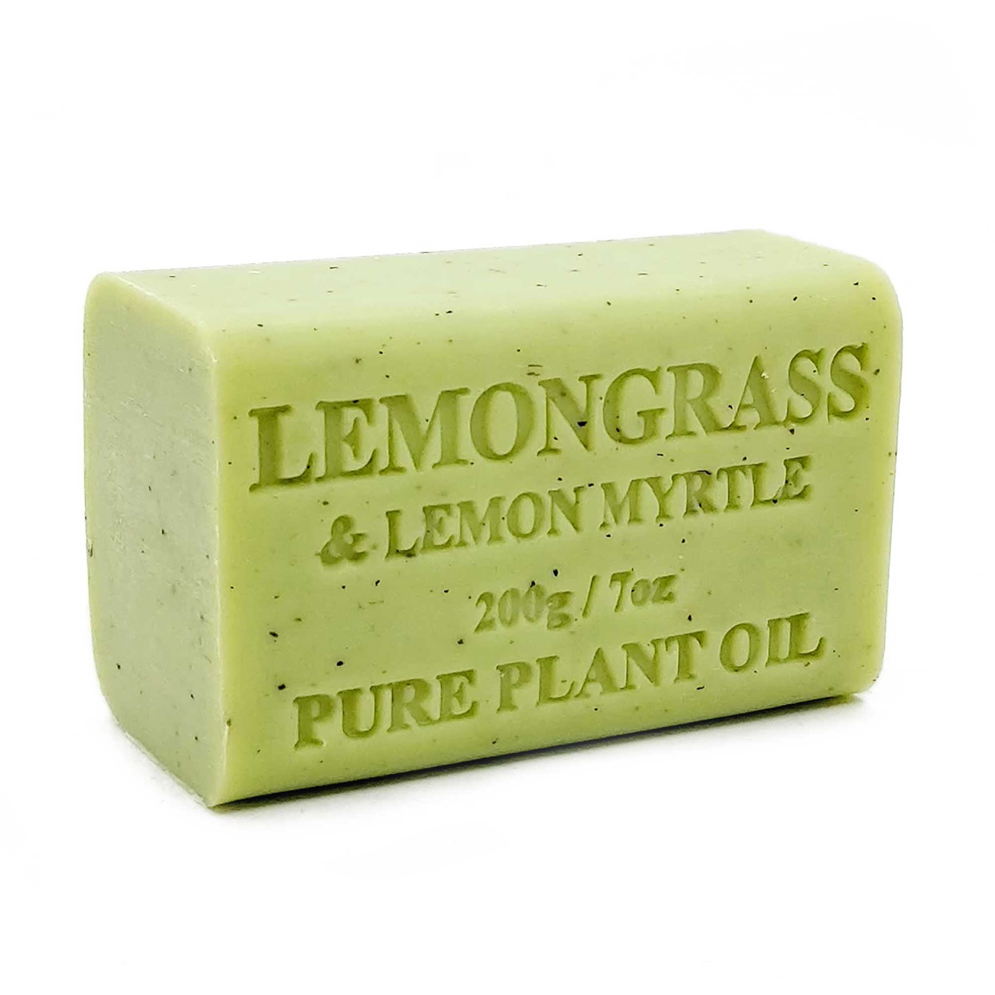 65x 200g Pure Vegetable Bar Soap with Lemongrass & Lemon Myrtle Oil - Natural Plant-Based Cleansing for Face, Body & Hands - Eco-Friendly Australian Skincare Gift Set for Home, Spa & Travel