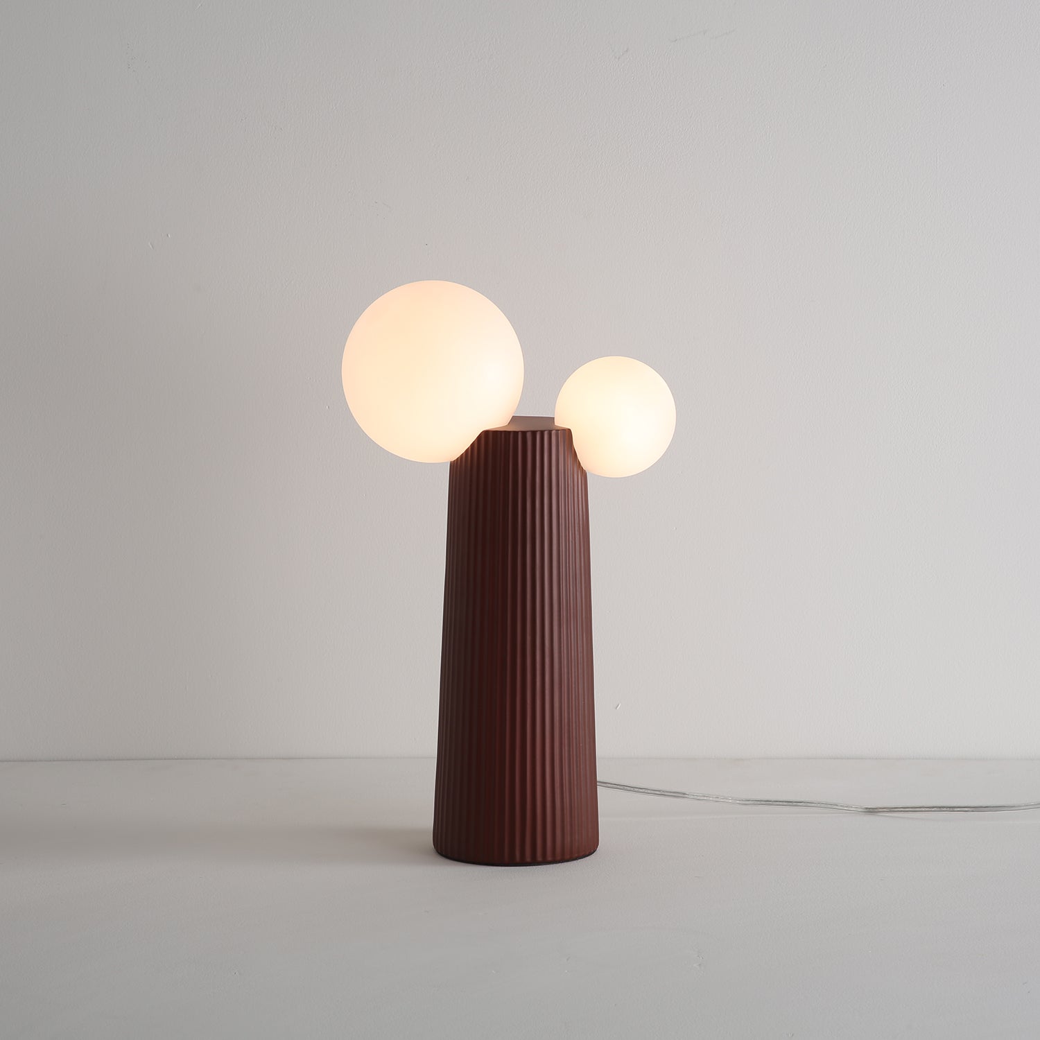 Modern LED Land Table Lamp - Adjustable Brightness, USB Charging Port for Bedroom, Living Room, Office - Perfect for Reading, Working & Night Light