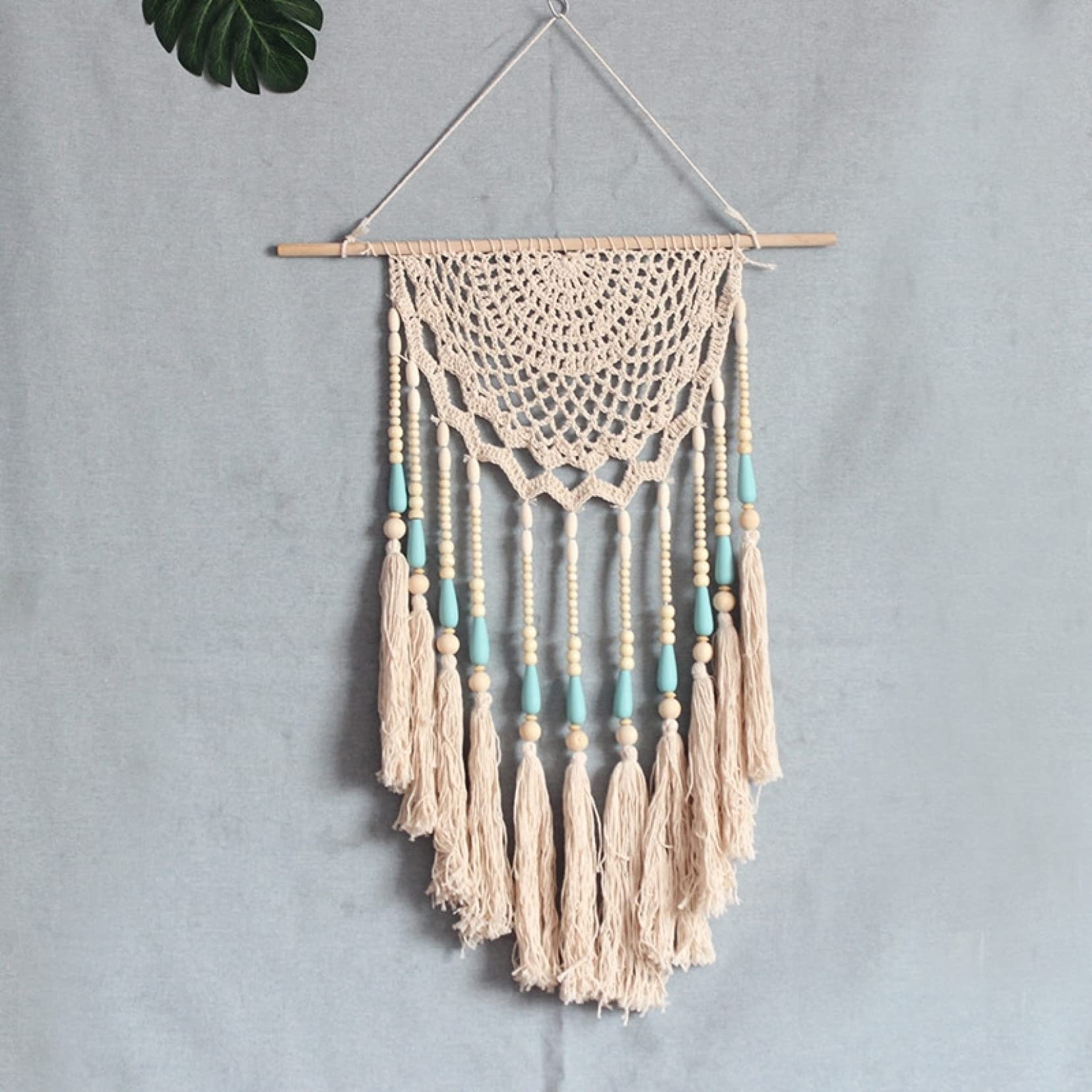 Handmade Nordic Macrame Wall Hanging Tapestry - Bohemian Tassel Geometric Knitted Decor for Bedroom & Living Room | Perfect for Boho Home Decor, Wedding Backdrops and Cozy Interior Design