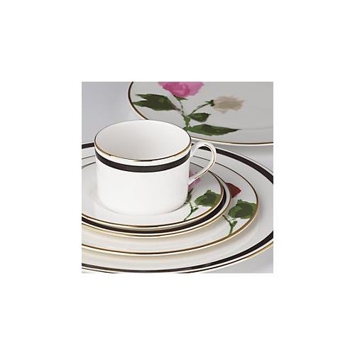 Kate Spade New York Rose Park 5-Piece Dinnerware Set - Elegant Floral Tableware for Fine Dining & Special Occasions