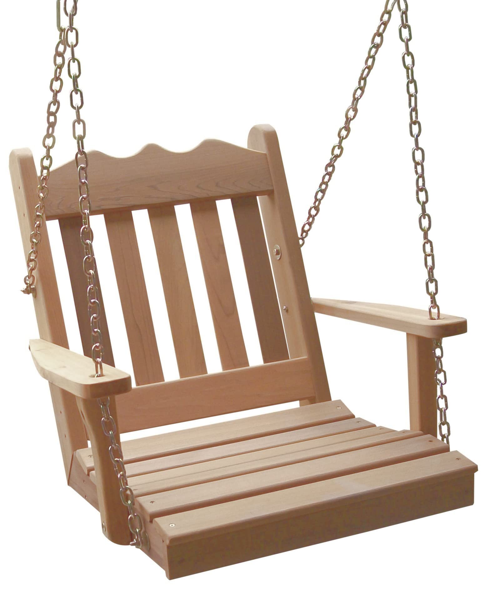 Royal English Style 2-Foot Pine Swing Chair Unfinished - Perfect for Patio, Garden, and Backyard Relaxation