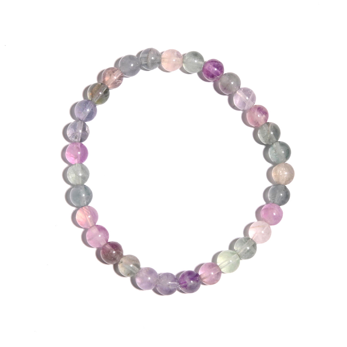 Rainbow Fluorite Healing Bracelet for Chakra Balancing & Positive Energy - Perfect for Meditation, Yoga & Spiritual Wellness