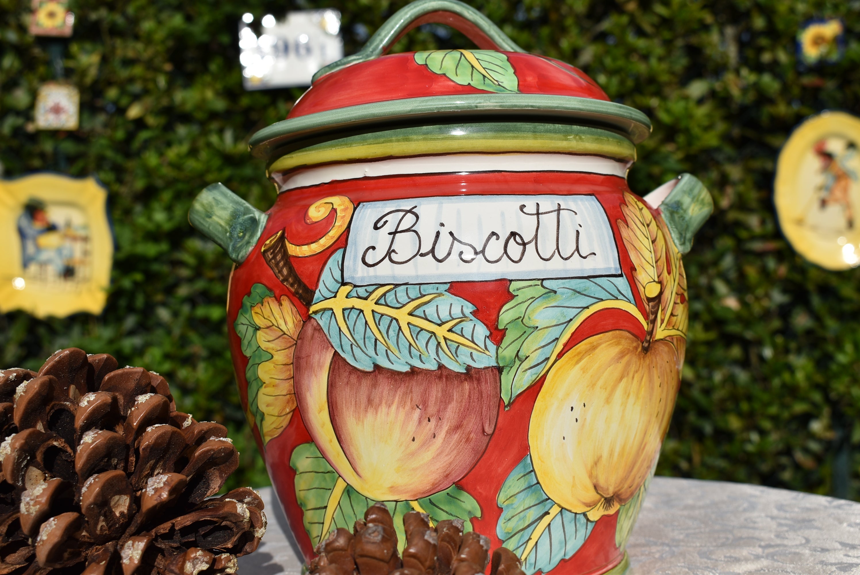 Ceramic Cookie Jar with Airtight Lid - Elegant Kitchen Storage for Cookies, Snacks & Dry Food - Perfect for Home, Office & Gift Giving