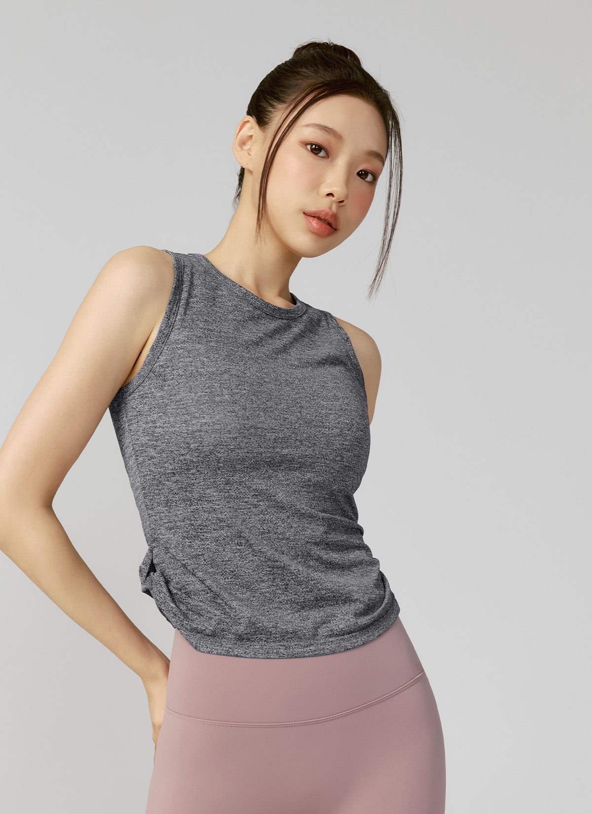 Breathable Air Mesh Side Twist Sleeveless Top for Women - Perfect for Yoga, Gym & Summer Outdoor Activities