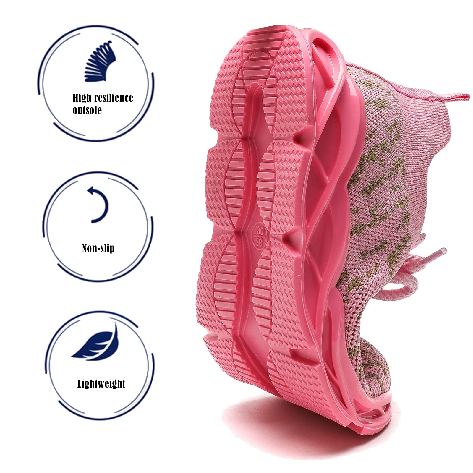 **DADAWEN Boys & Girls Sneakers - Lightweight Breathable Kids Running Shoes for Toddler, Little Kid & Big Kid - Perfect for Sports, Playground & Daily Wear**