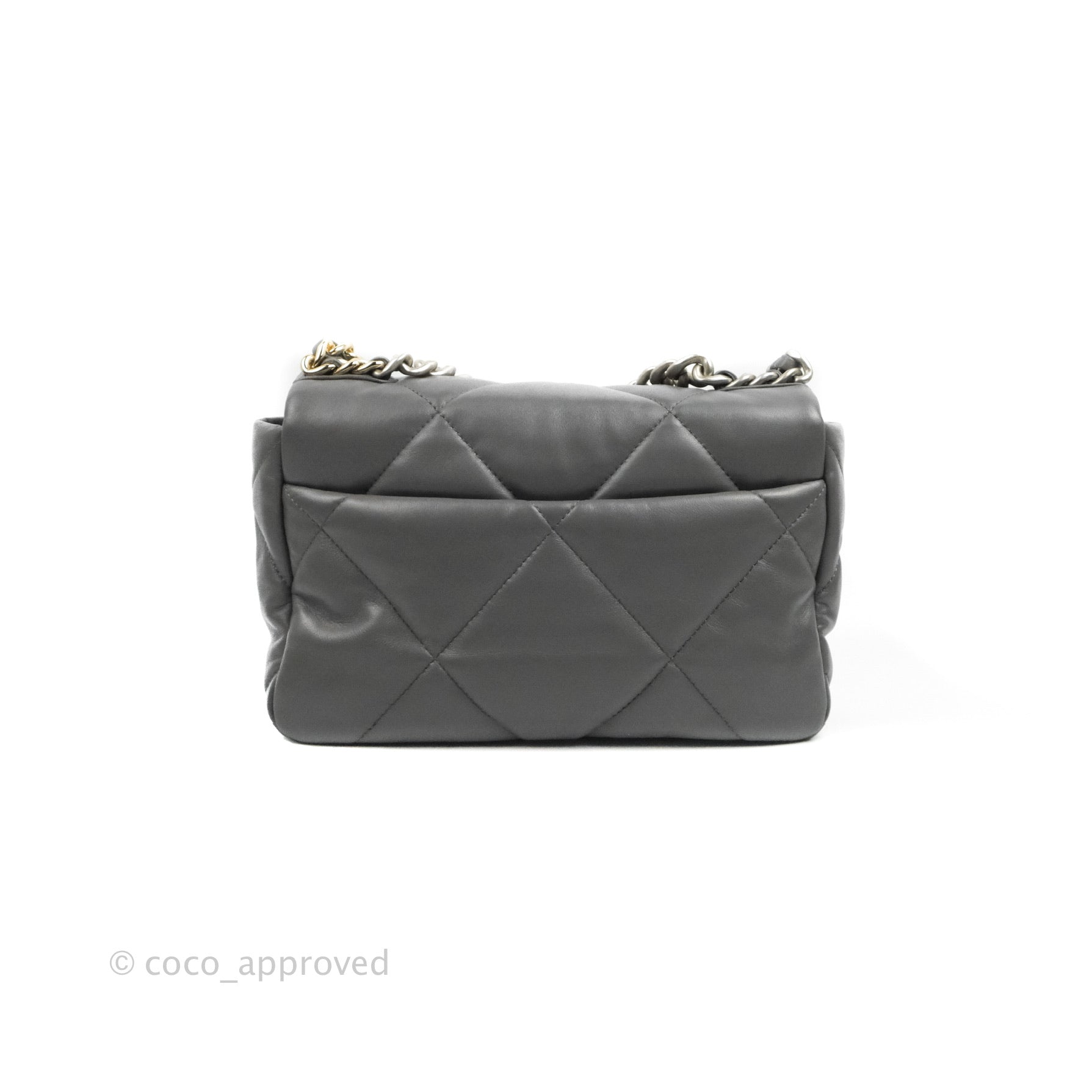 Chanel 19 Small Handbag in Dark Grey with Mixed Hardware - Luxury Crossbody Bag for Women, Perfect for Work, Travel & Evening Events