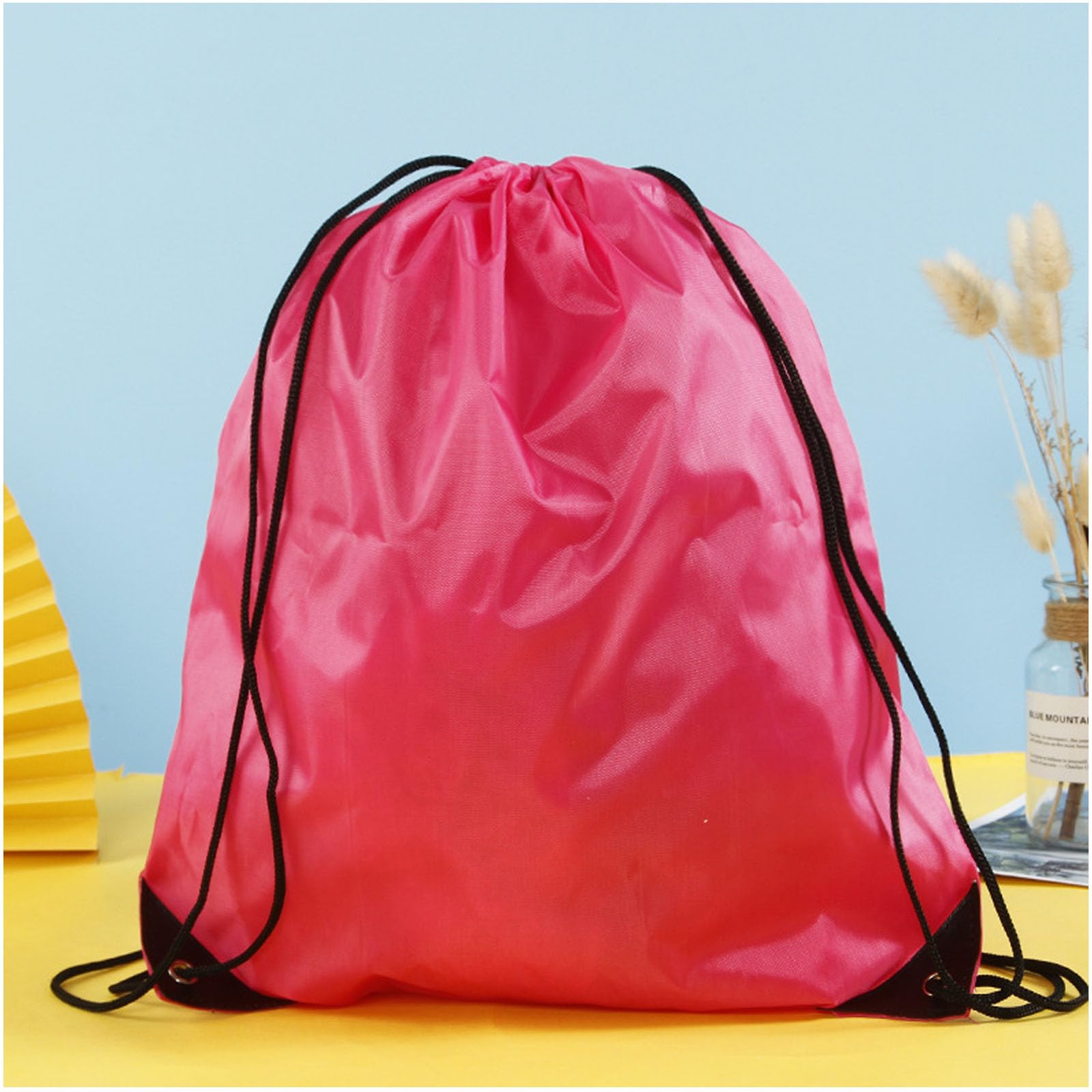 30PCS Drawstring Gym Backpacks - Lightweight Nylon Sports Bags for Workout, Travel & School | Water-Resistant String Backpack for Men & Women | Perfect for Gym, Sports Events, Camping & Daily Use