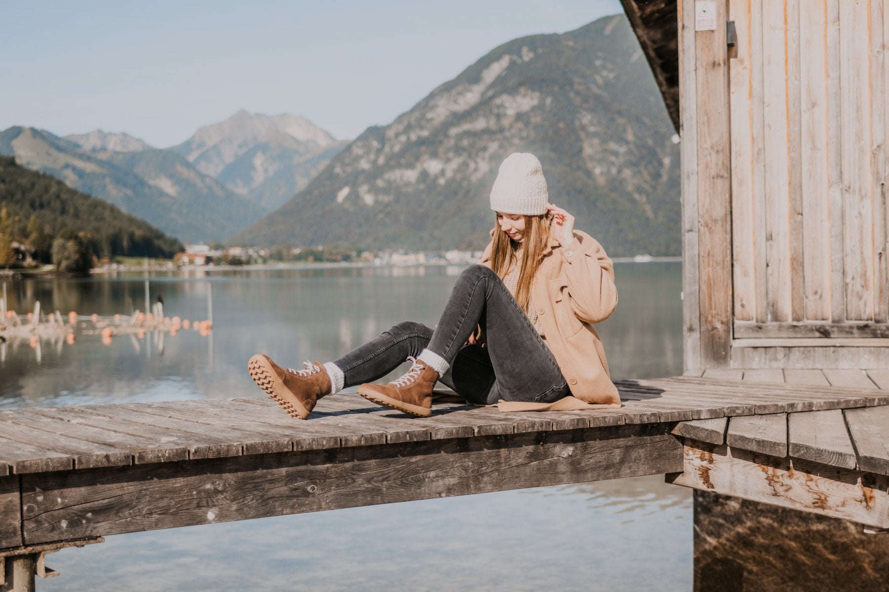 Be Lenka Winter 3.0 Barefoot Boots for Women - Warm Waterproof Winter Shoes, Comfortable Minimalist Footwear in Walnut Brown - Perfect for Snow Hiking, Cold Weather Walking & Outdoor Activities