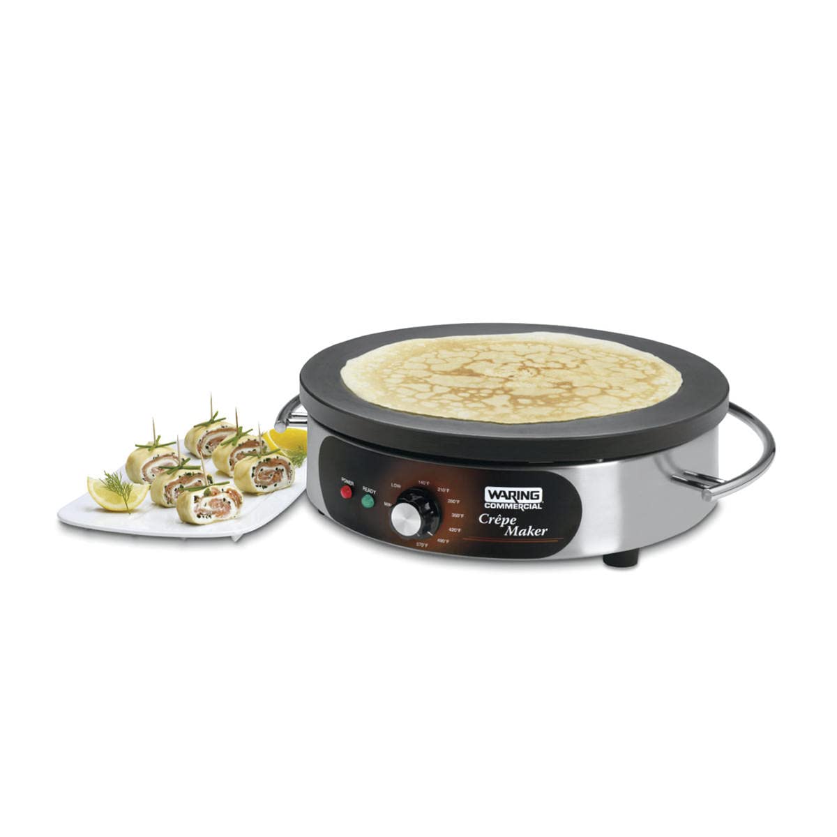 Waring Commercial WSC165BX 208V Stainless Steel Crepe Maker - Perfect for Restaurants, Cafes & Breakfast Catering