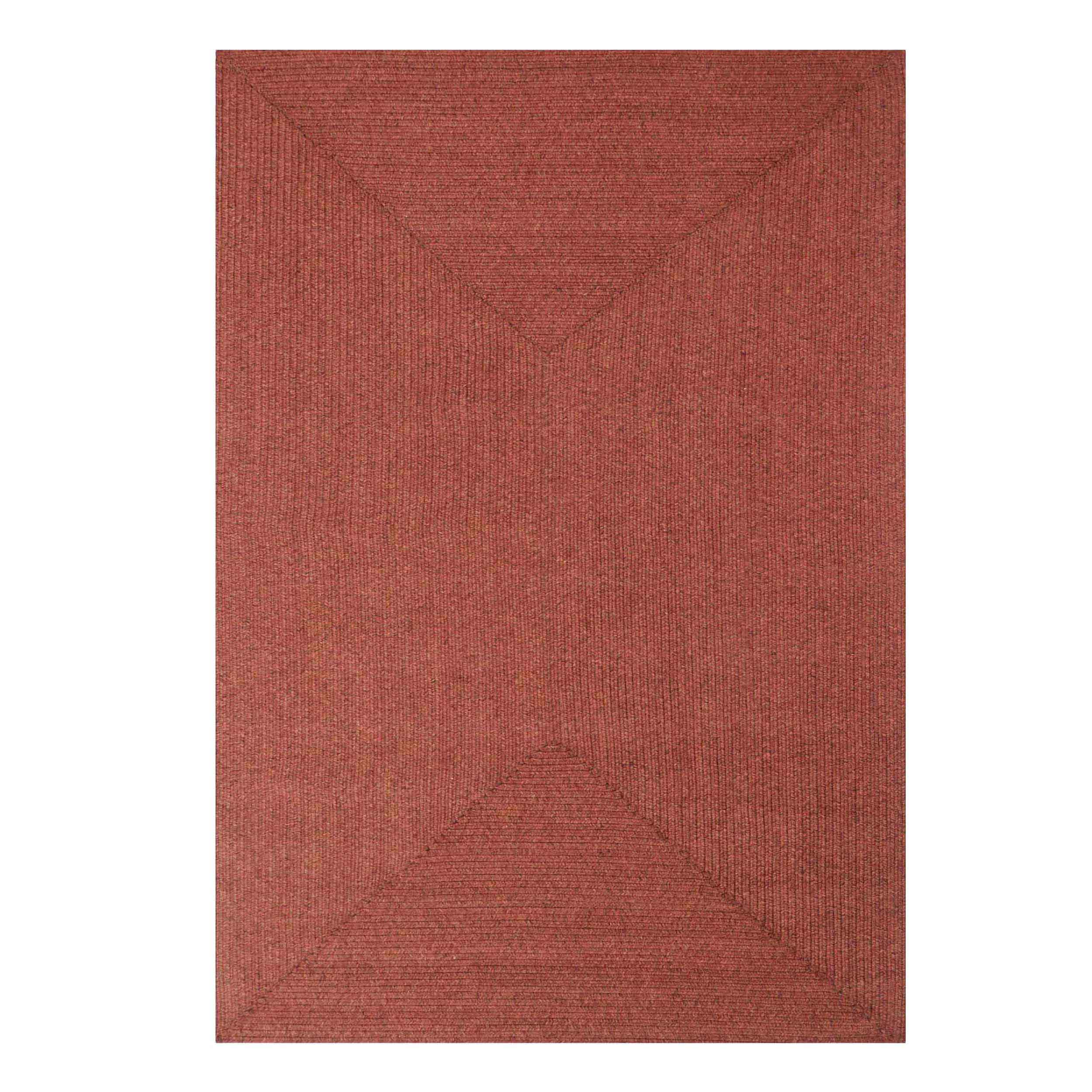 Bohemian Rectangle Indoor Outdoor Rugs - Solid Braided Jute Area Rug for Living Room, Bedroom, Patio & Deck - Non-Slip Eco-Friendly Home Decor