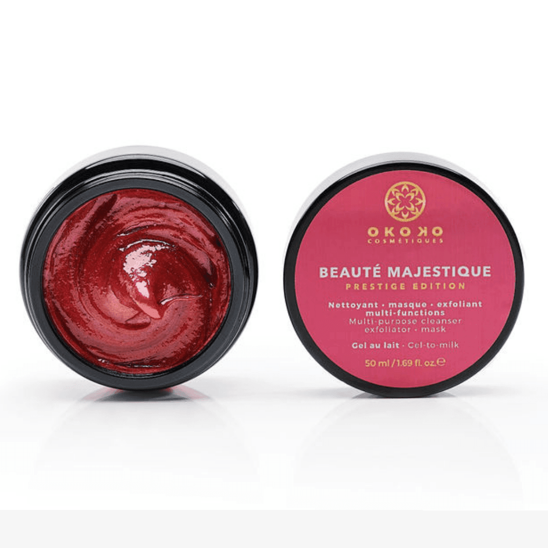 Beauté Majestique 3-in-1 Cleanser, Mask & Exfoliator with Papaya Enzymes & Blue Tansy - Gentle Skincare for Acne, Blackheads & Glowing Skin - Perfect for Daily Use, Spa Nights & Travel