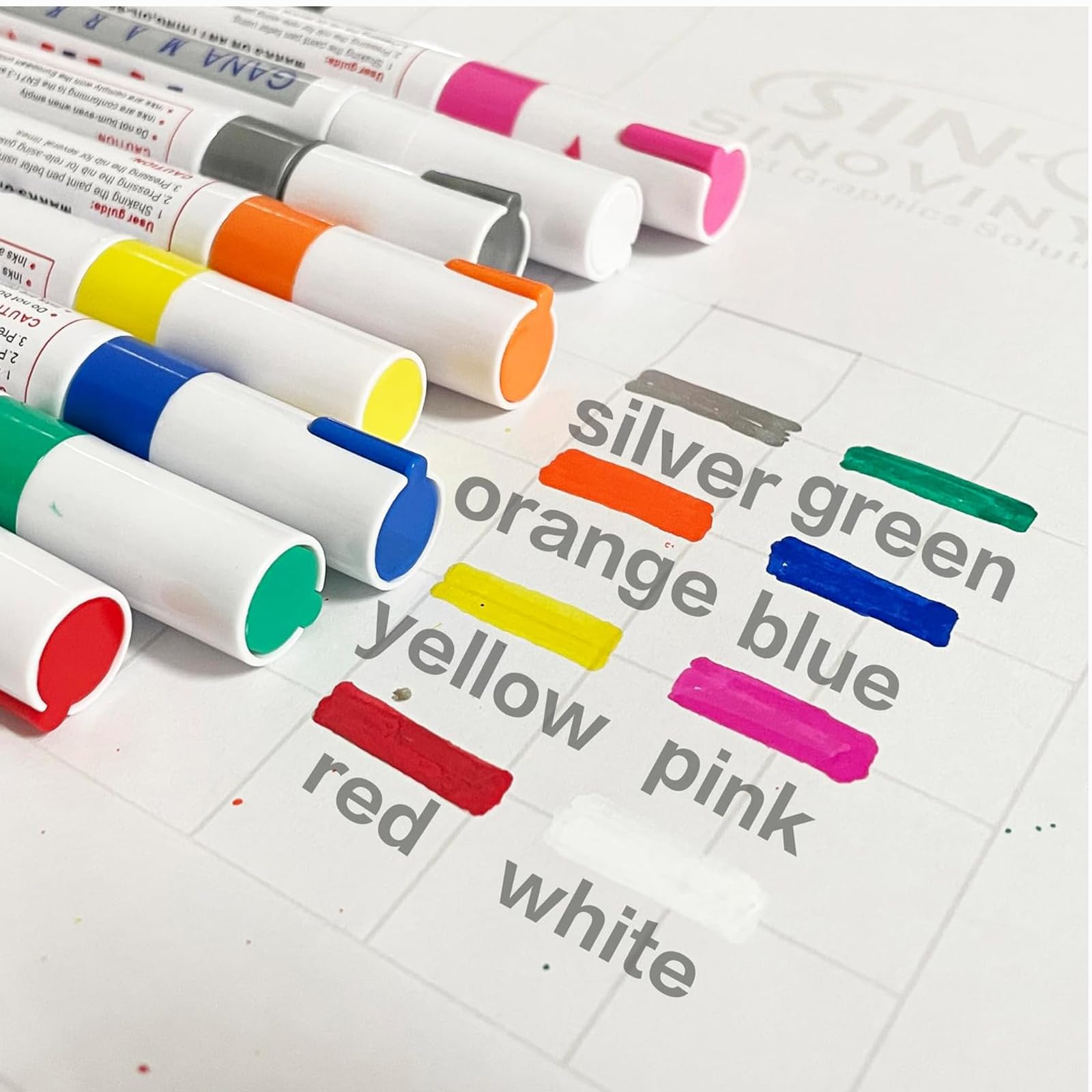 Waterproof Car Tire Paint Pen - Orange Tire Marker for Tire Lettering & Custom Designs | Durable, Long-Lasting Ink for Car, Truck & Motorcycle Tires | Perfect for DIY Auto Detailing & Personalization