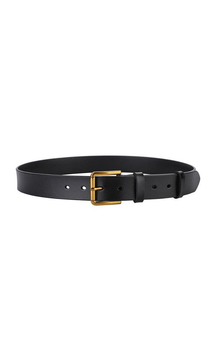 Stylish Jordana Belt for Women - Premium Black Leather Waist Belt - Perfect for Casual, Office & Evening Outfits