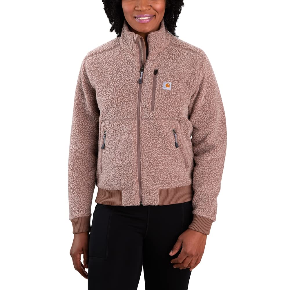Carhartt Women's Fleece Jacket - Warm Winter Pullover for Outdoor Work & Casual Wear | Cozy Fleece Lined Hoodie for Hiking, Camping & Everyday Use