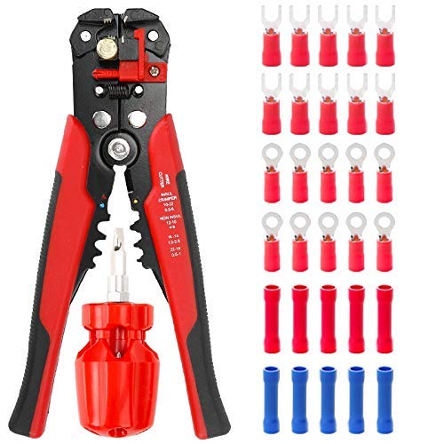 Professional Multi-Function Pliers Tool - Wire Stripper, Cutter & Crimper for 0.25-6mm² Cables | Electrical Repair & Industrial Hand Tool | Perfect for DIY Projects, Home Wiring & Automotive Work
